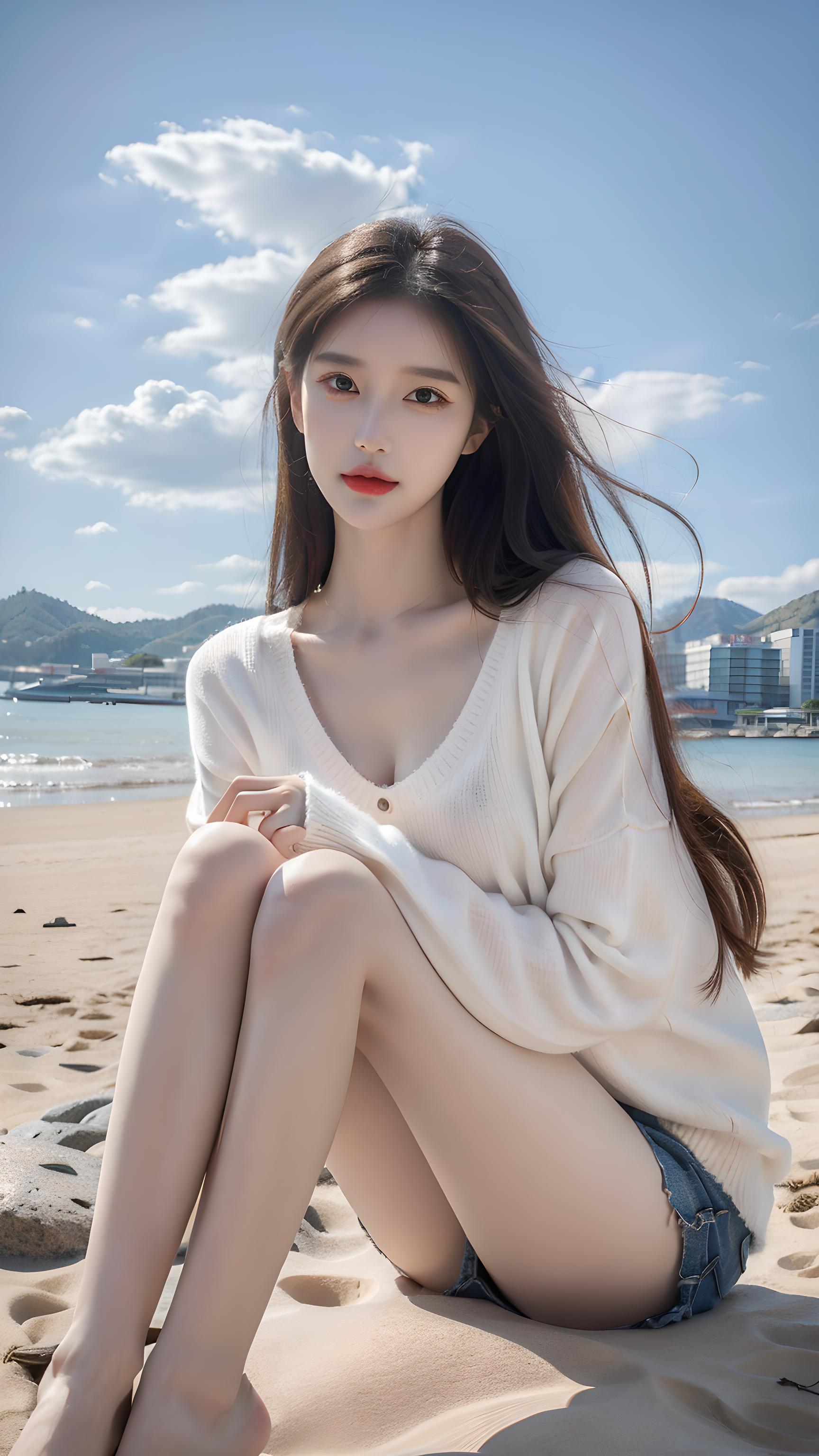 沙滩美女