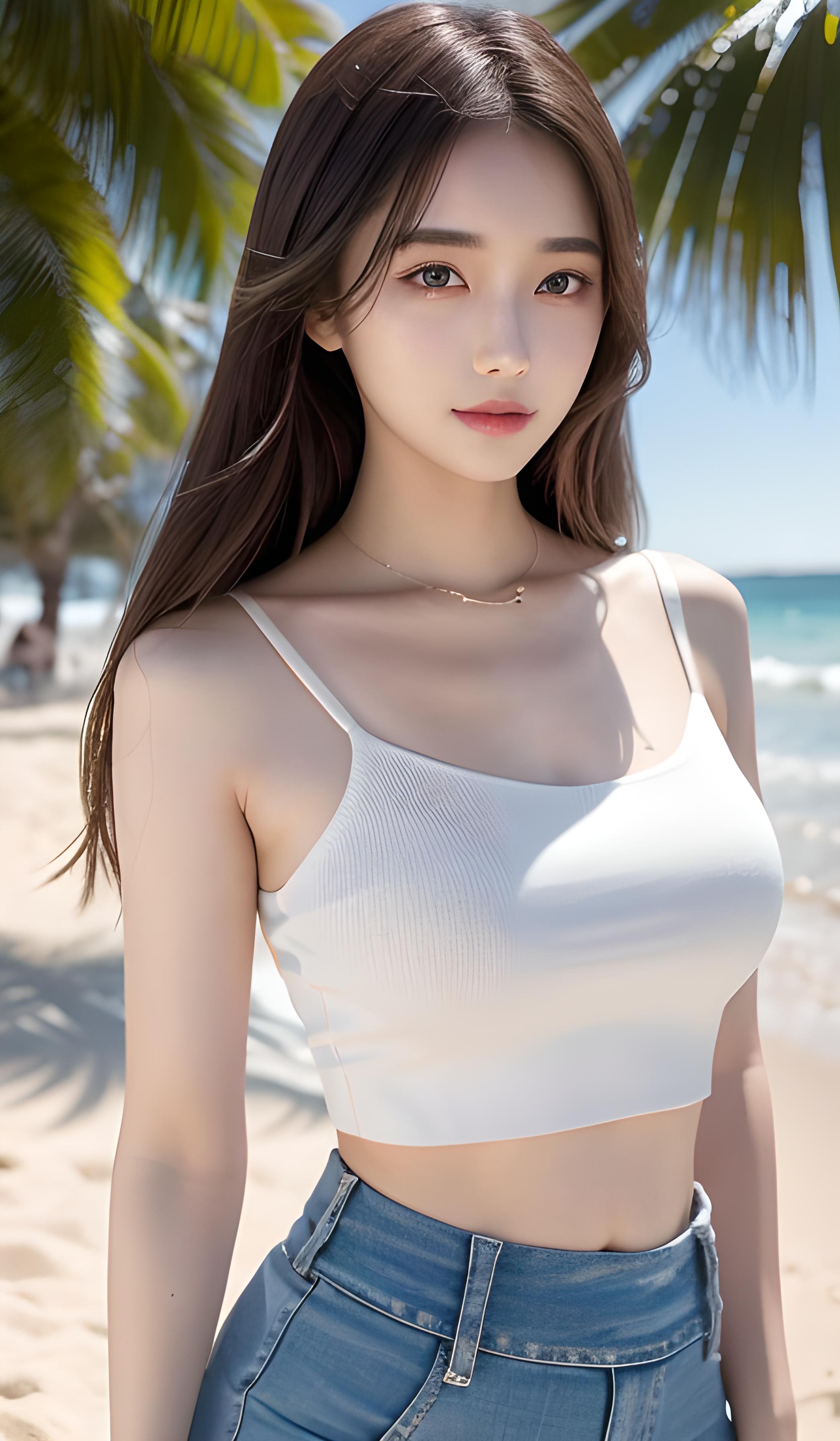 海边美女