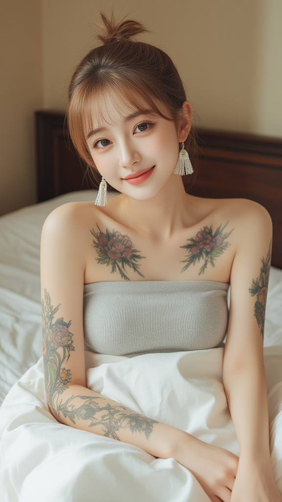 丸子头女孩