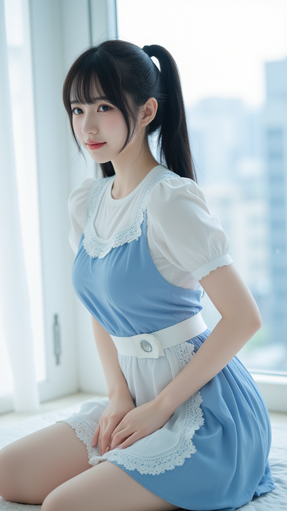 马尾辫子女孩