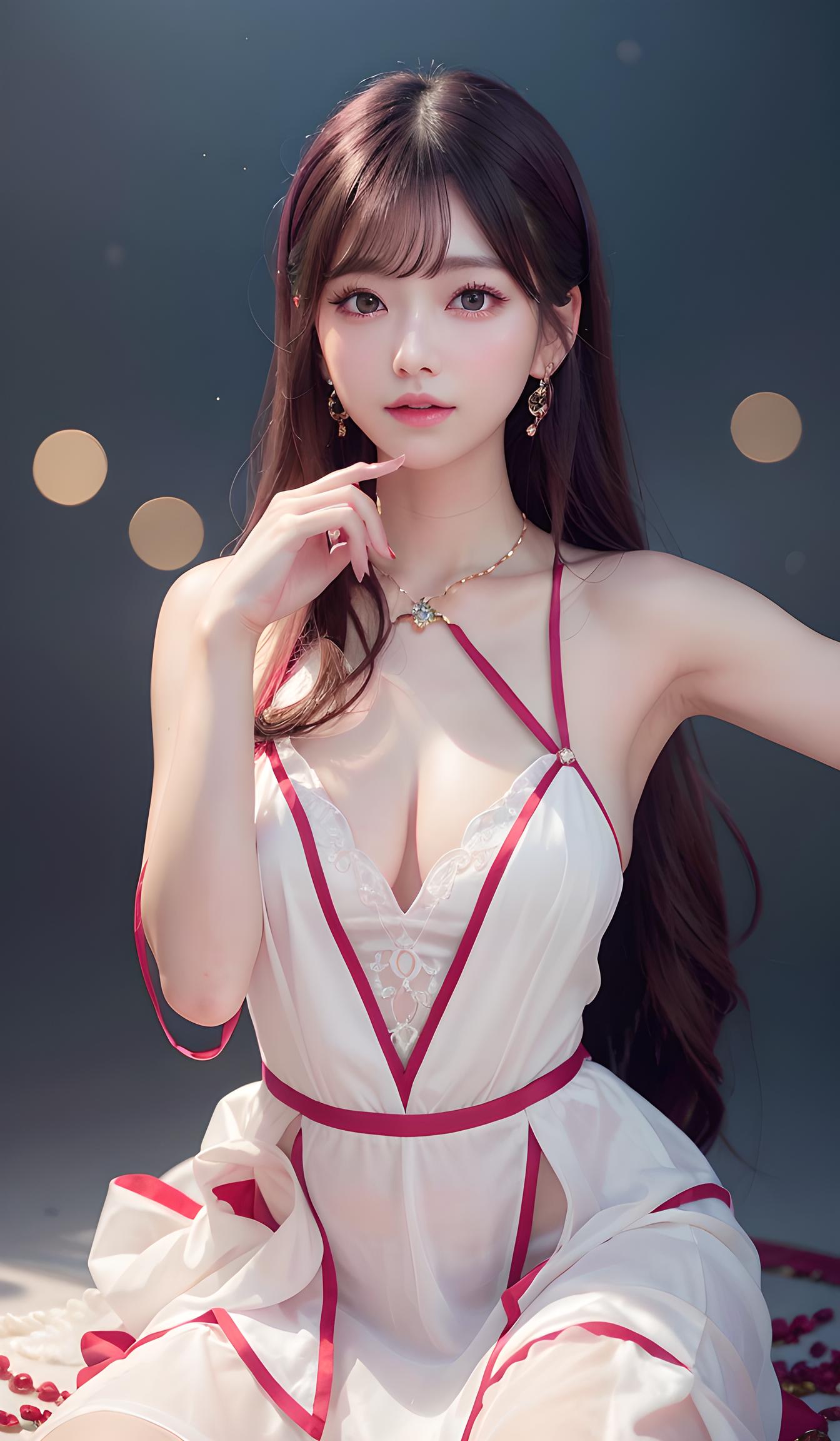 白衣女郎（模型法）（主页超多美女）