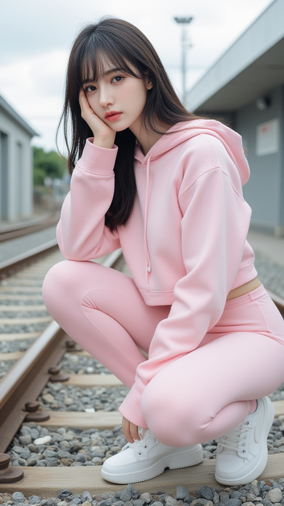 卫衣套装女孩