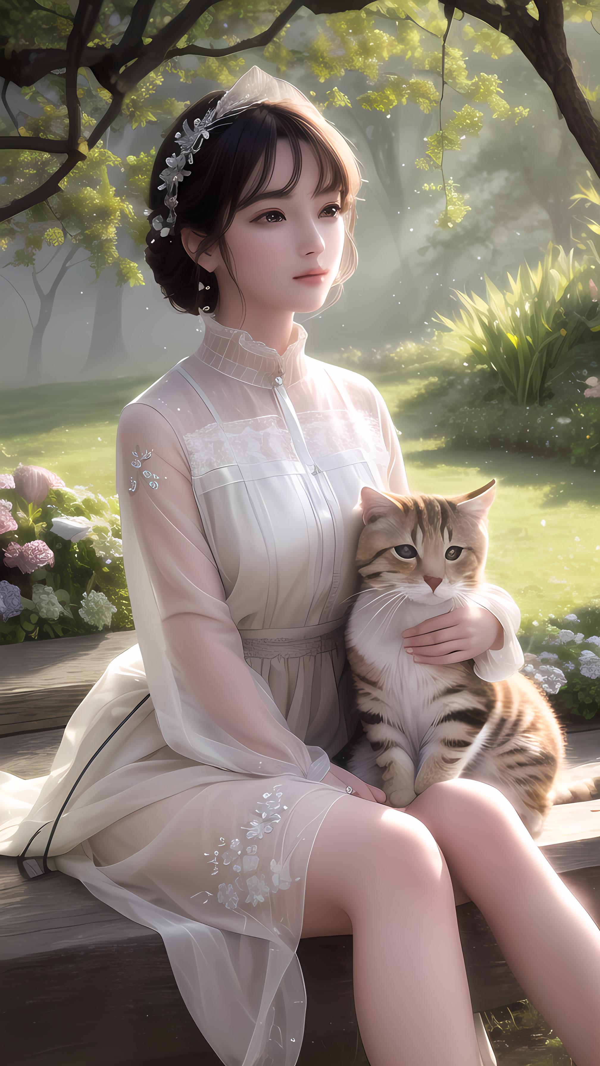 猫咪与女孩