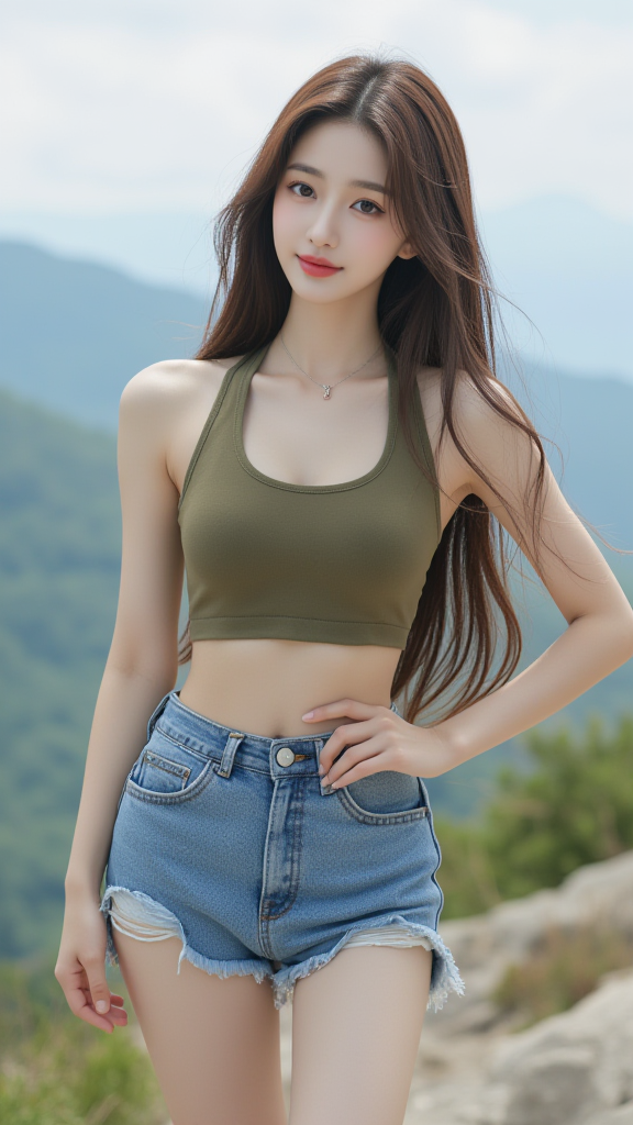 山顶女孩