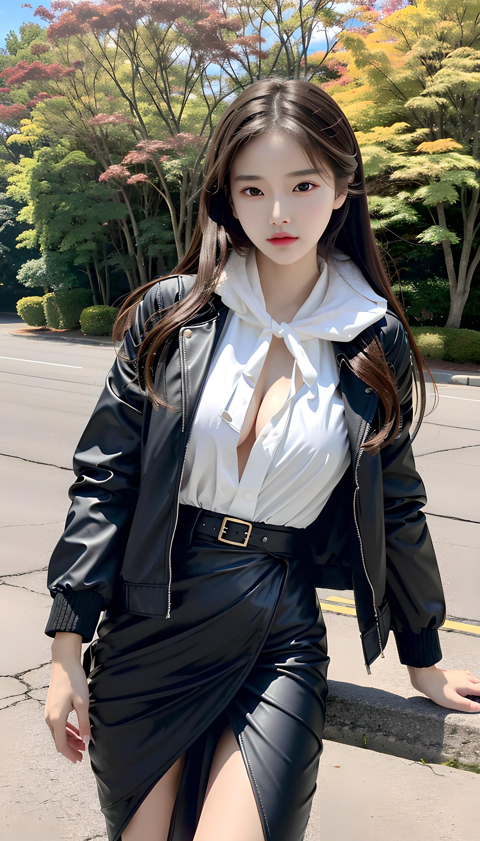 皮服少女