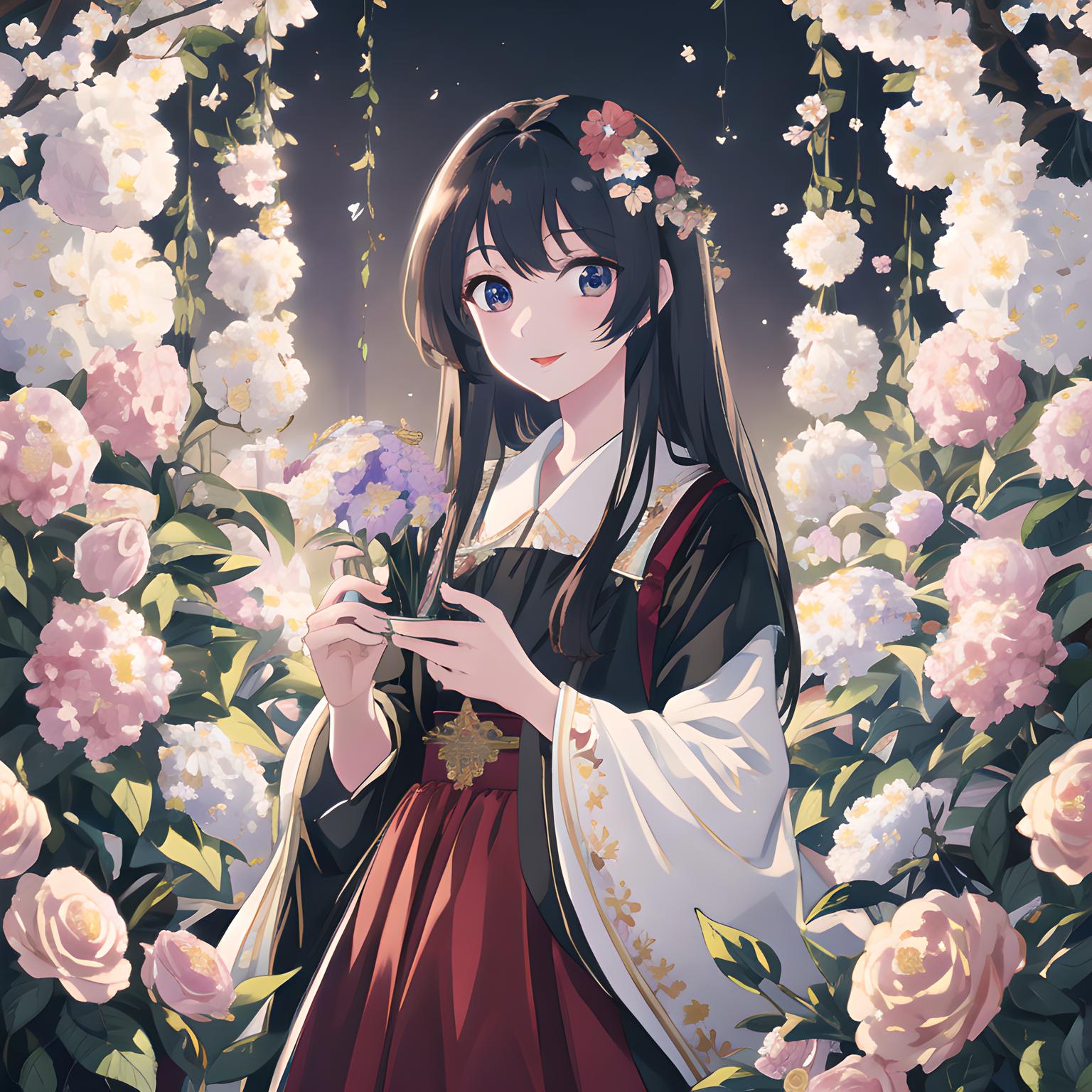 鲜花少女