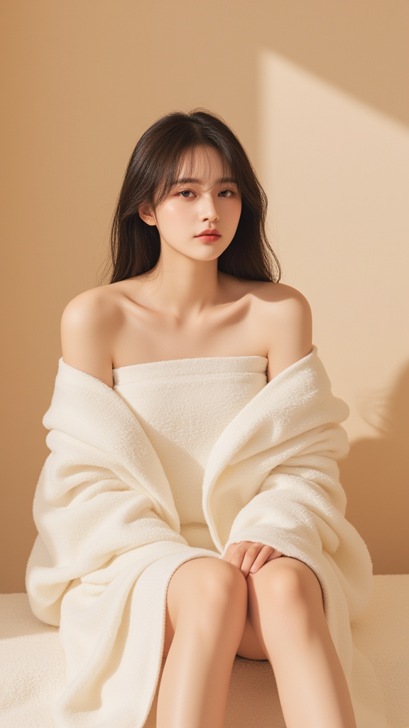 露肩露锁骨女孩