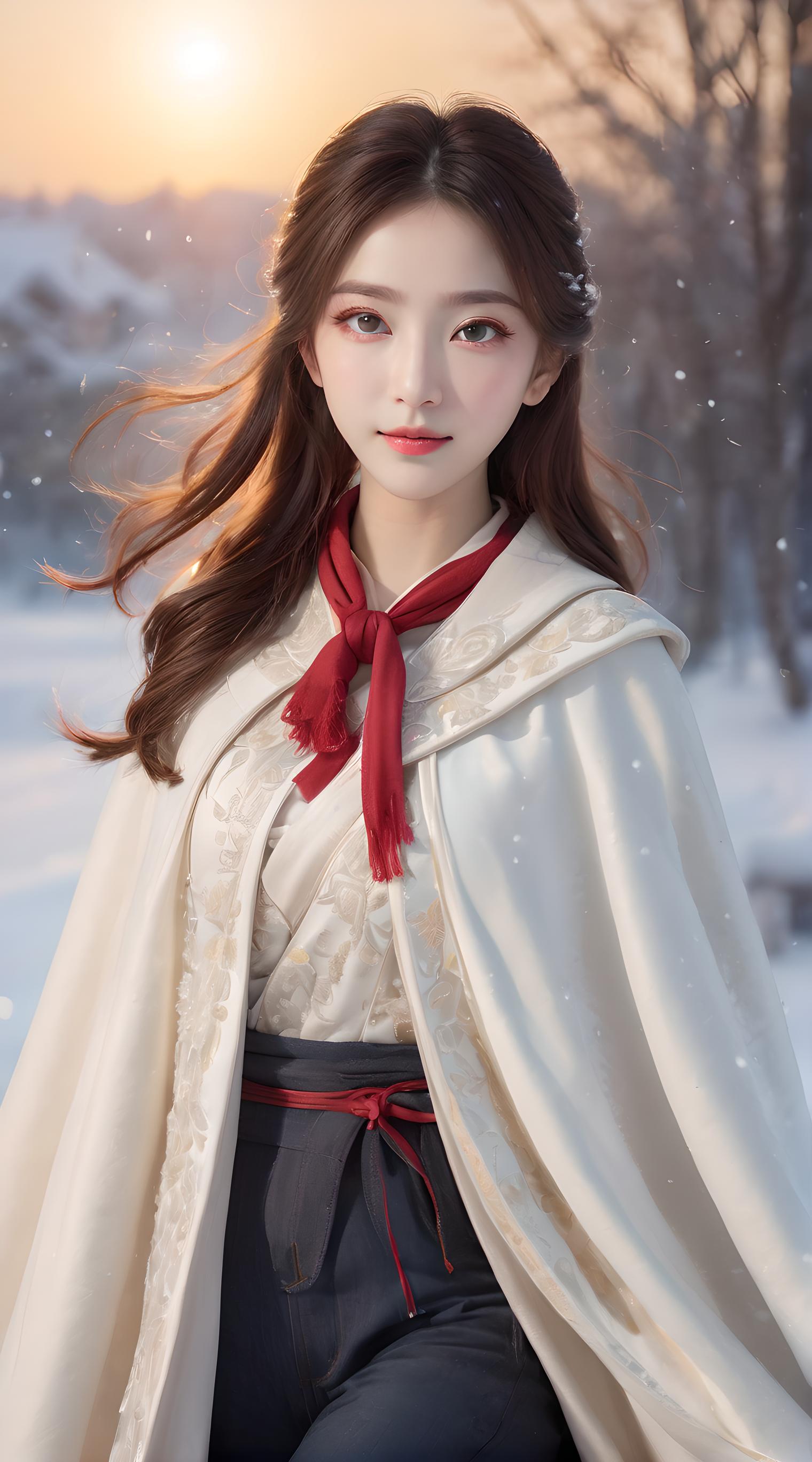 雪地少女