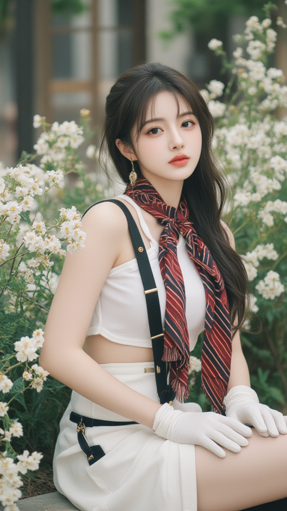 花园里女孩