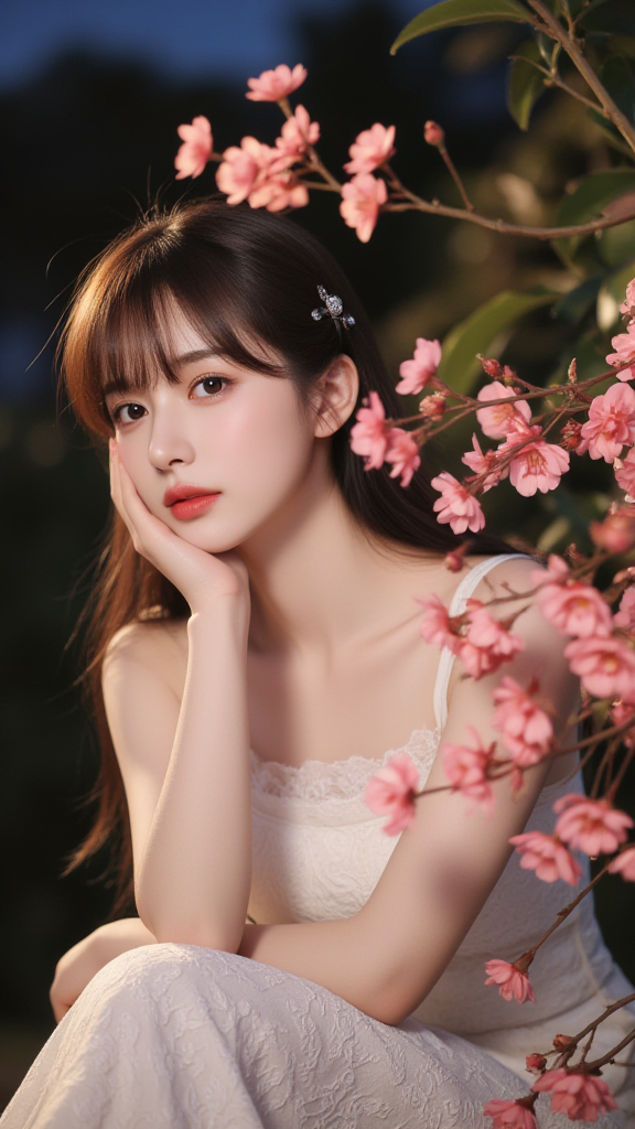 蕾丝裙女孩