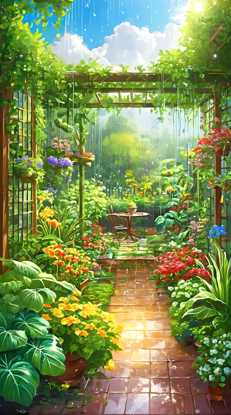 雨中花园3