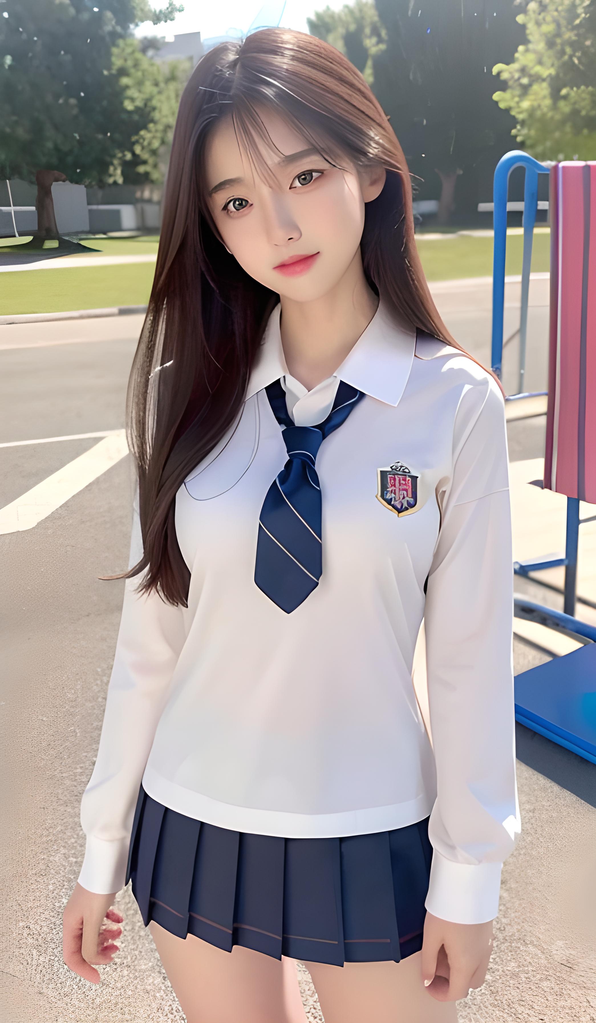 校服美女