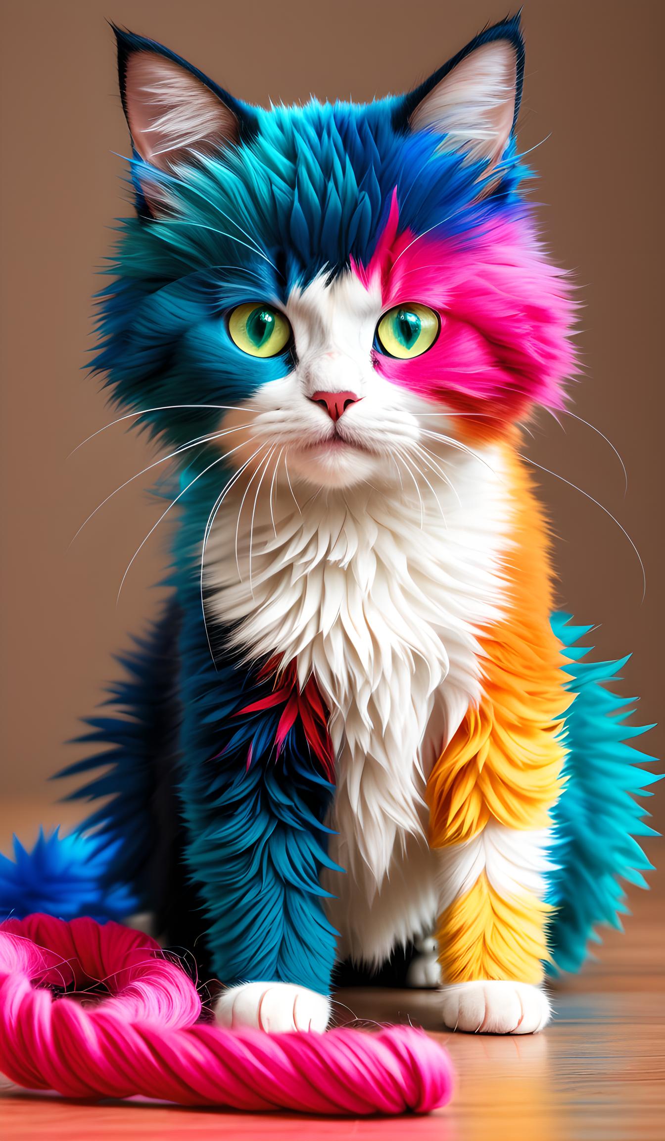 彩色猫