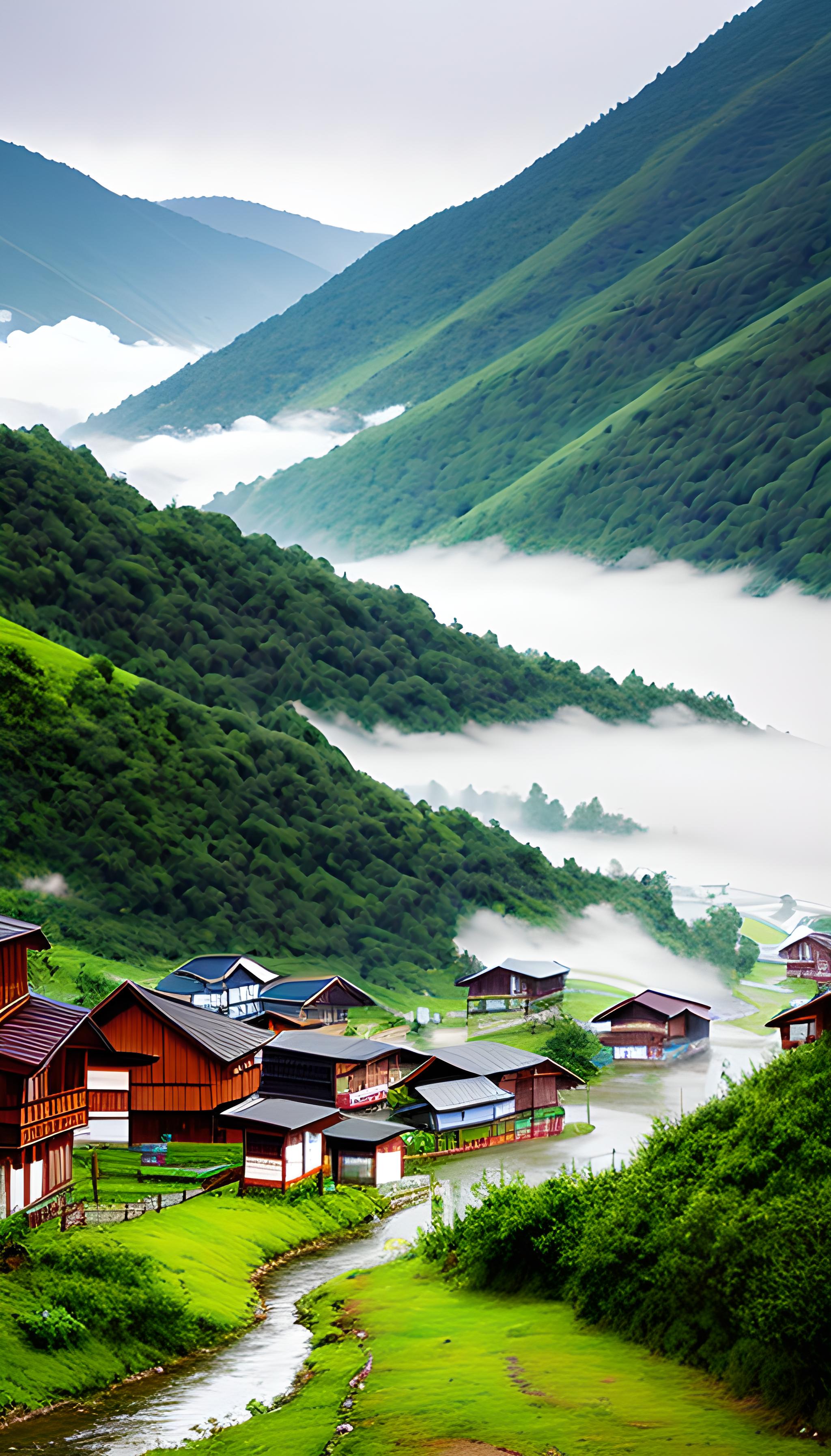 山里村庄