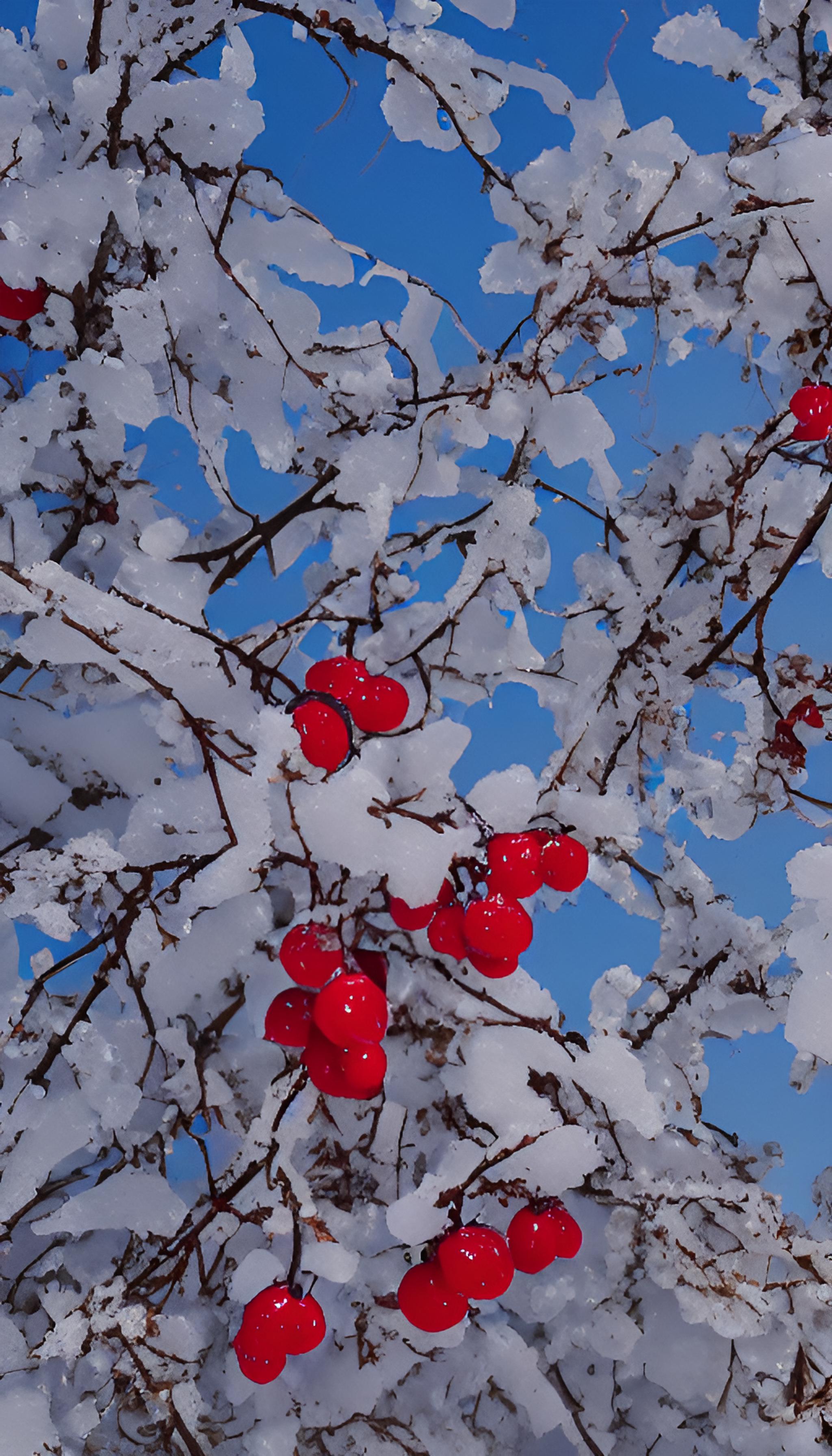 雪中红豆