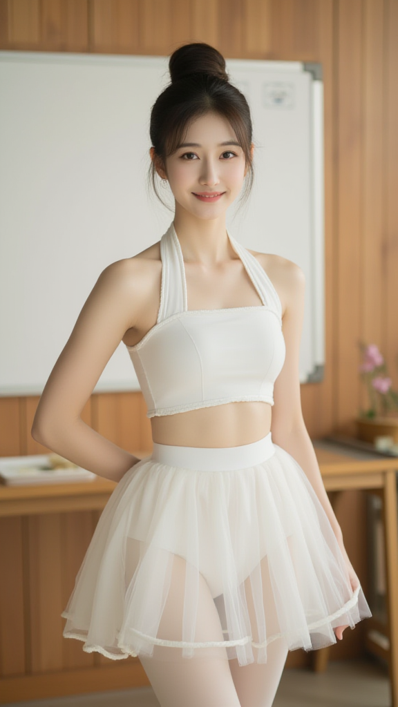 丸子头女孩