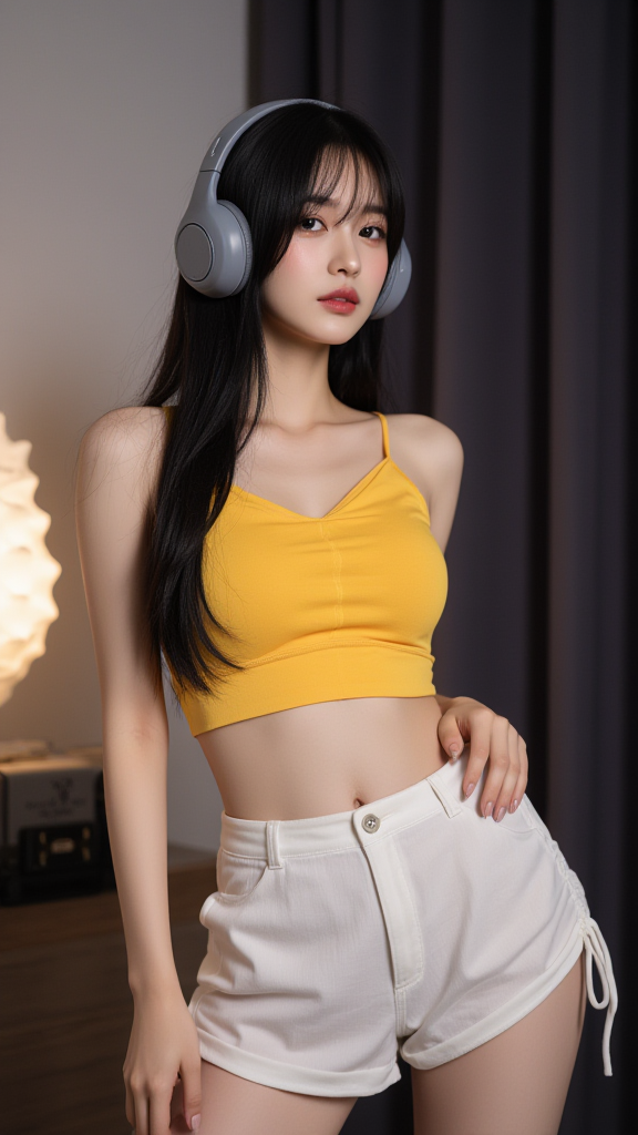 吊带上衣女孩