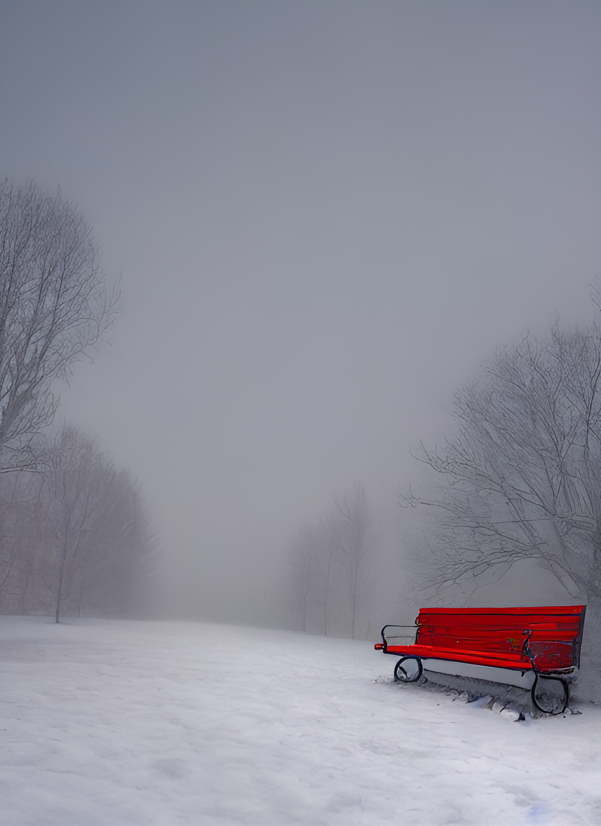 孤独终老雪景