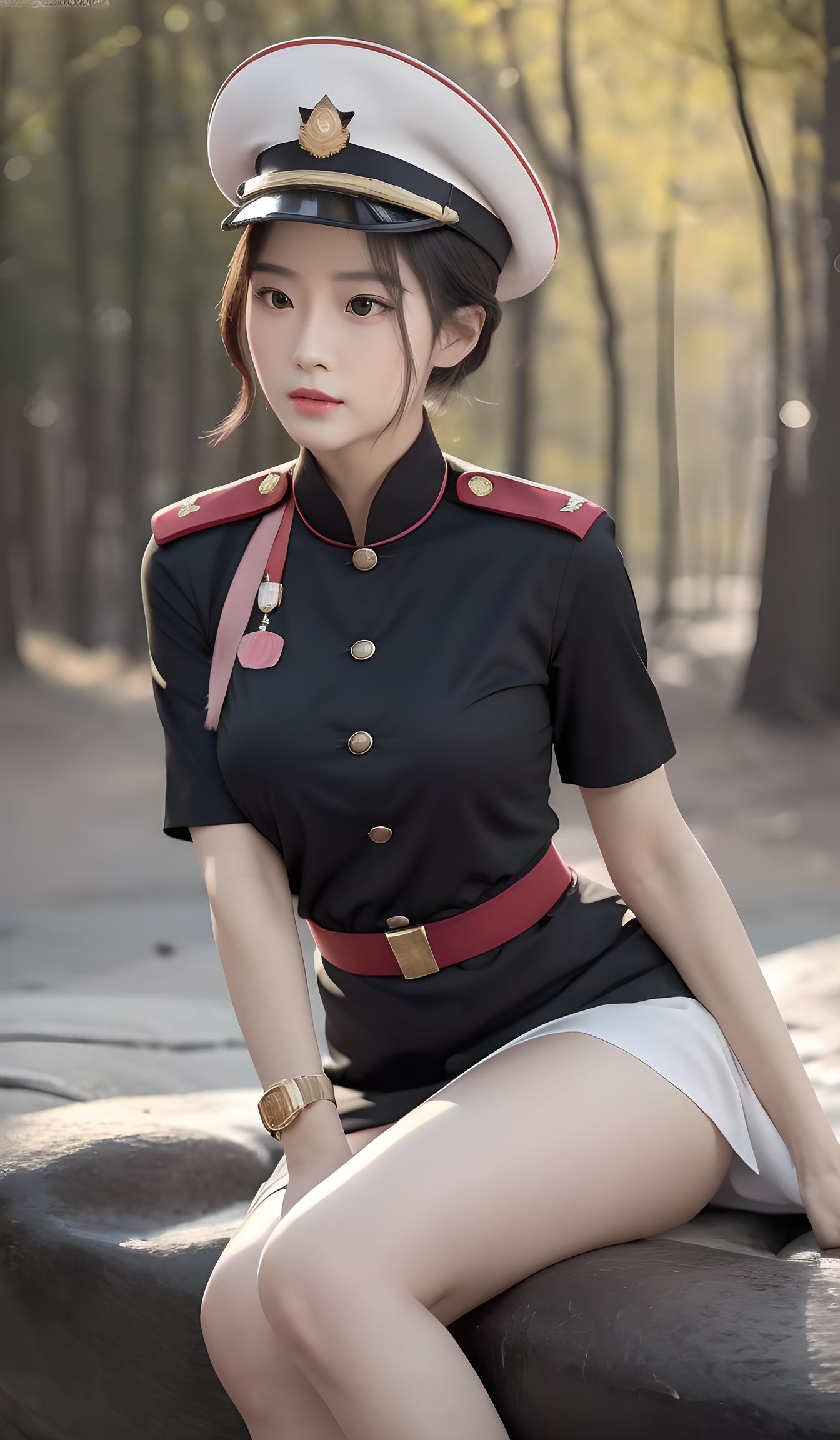 美女女兵