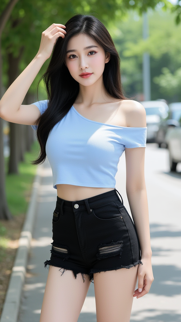 街拍美女