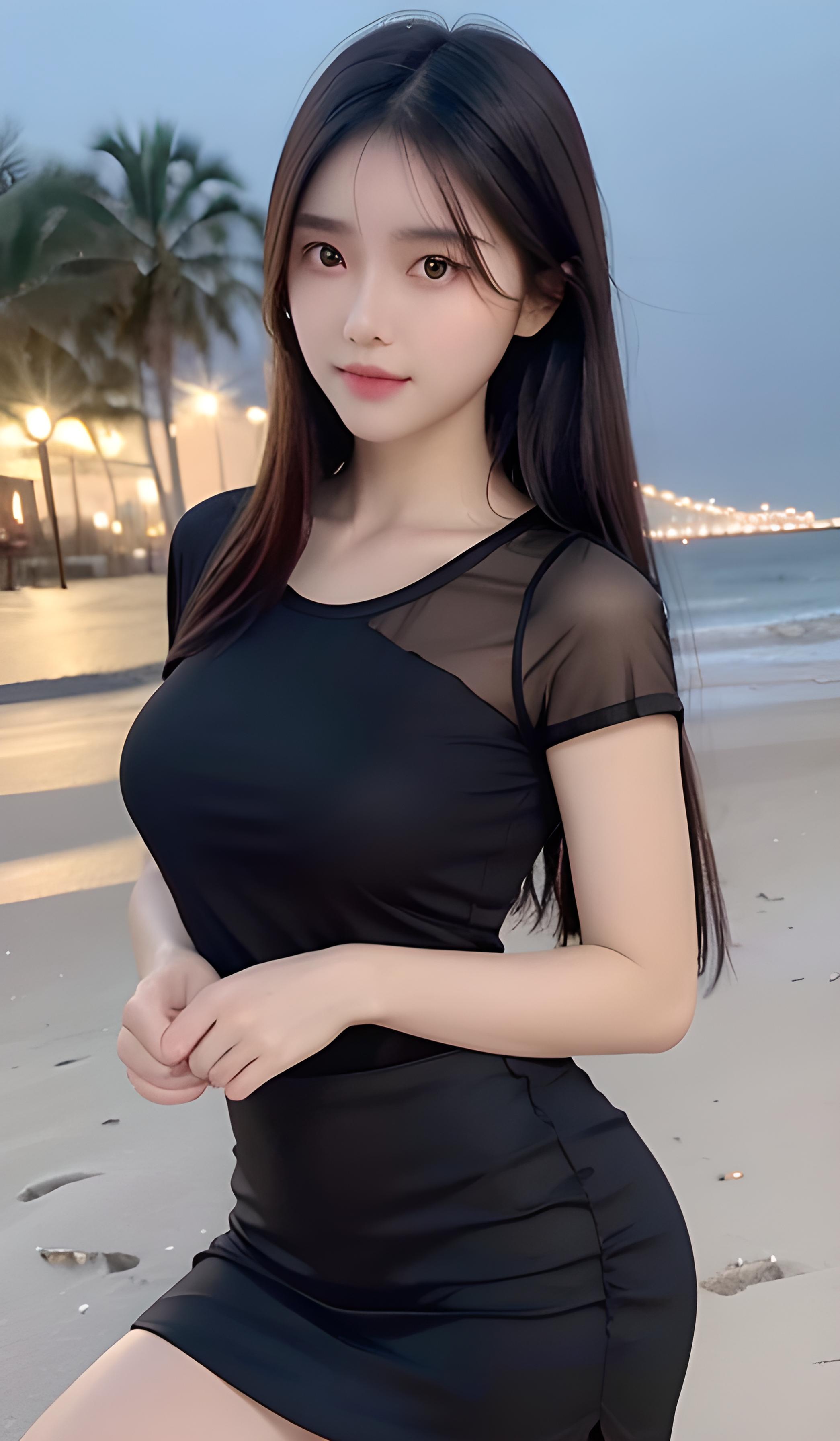 海边性感美女