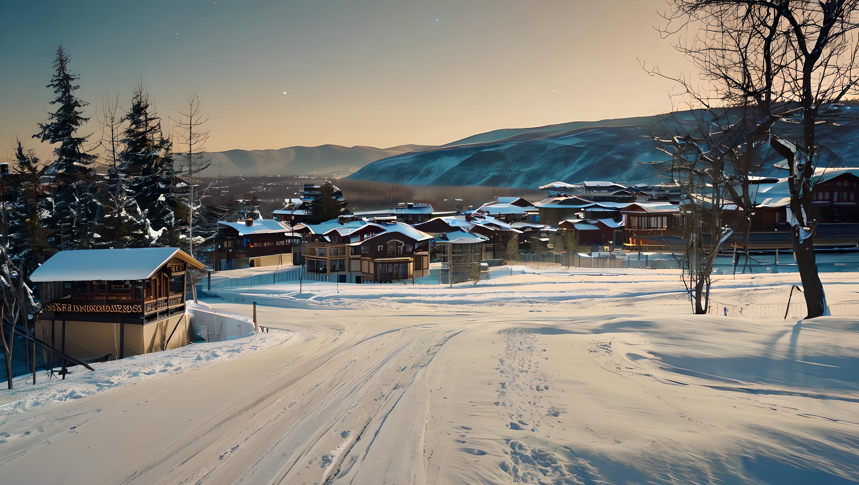 狗熊岭的雪景