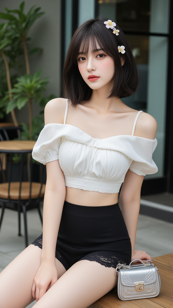 美丽肩女孩