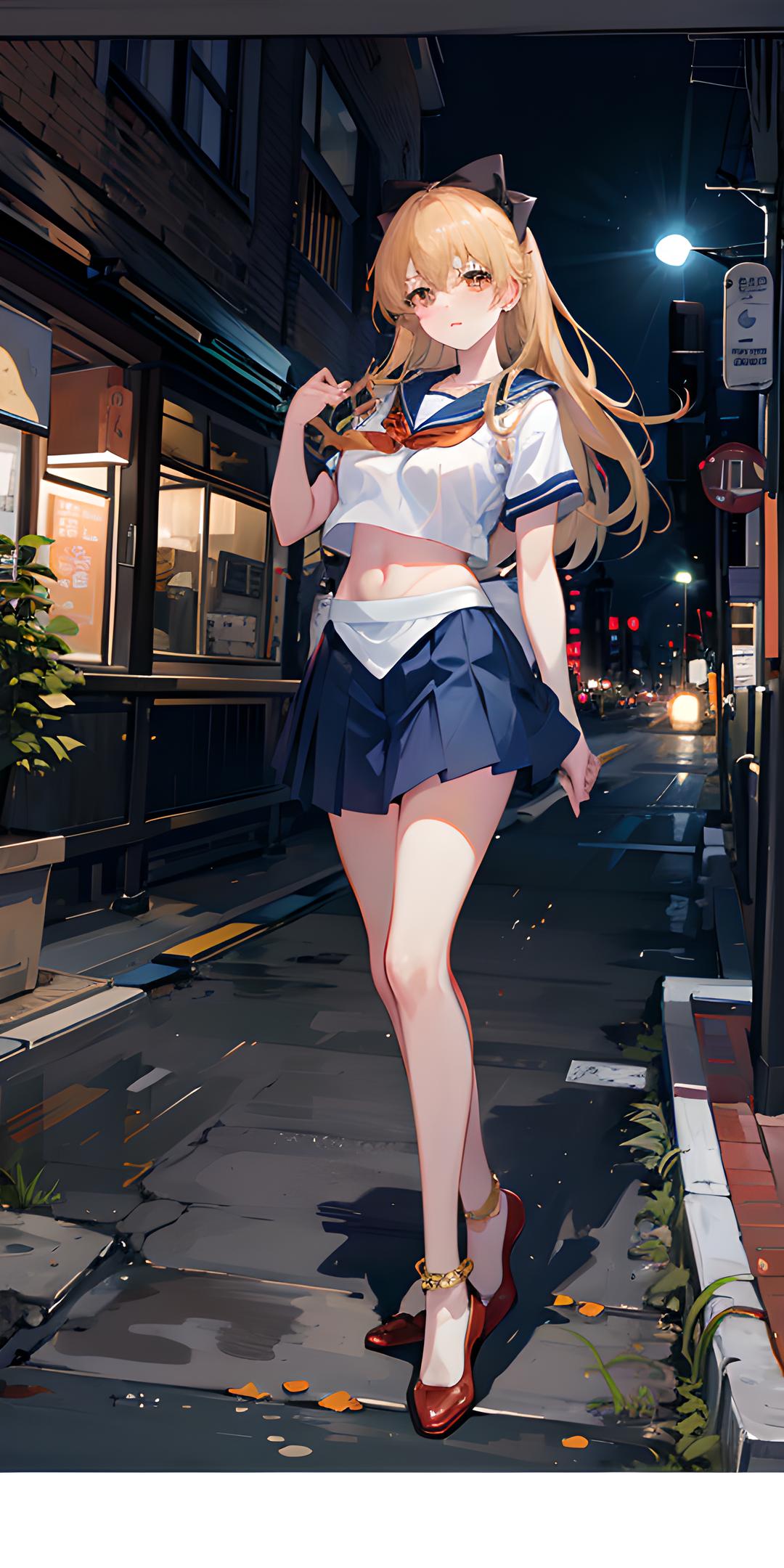 水手服少女