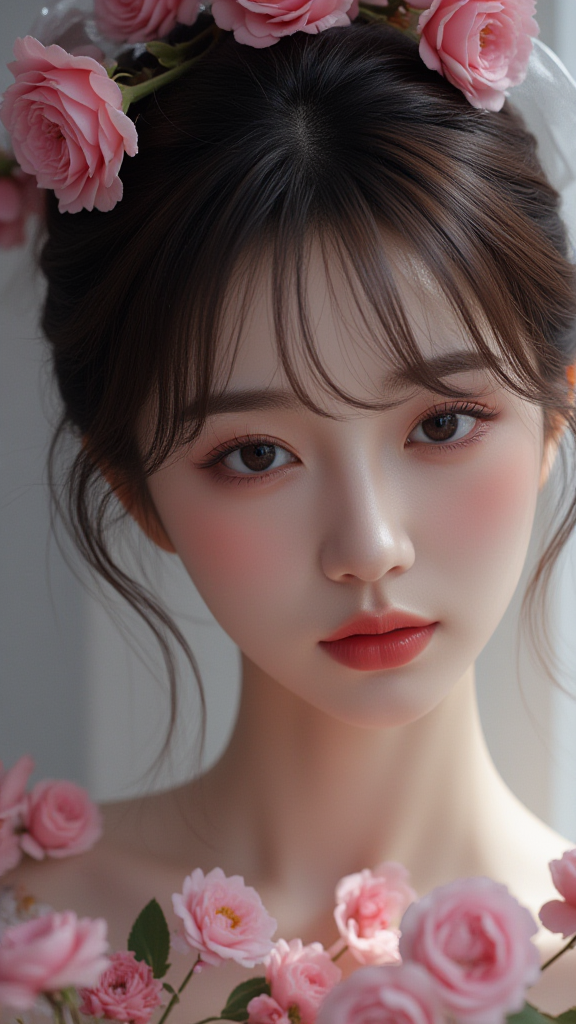 头顶一束花吗