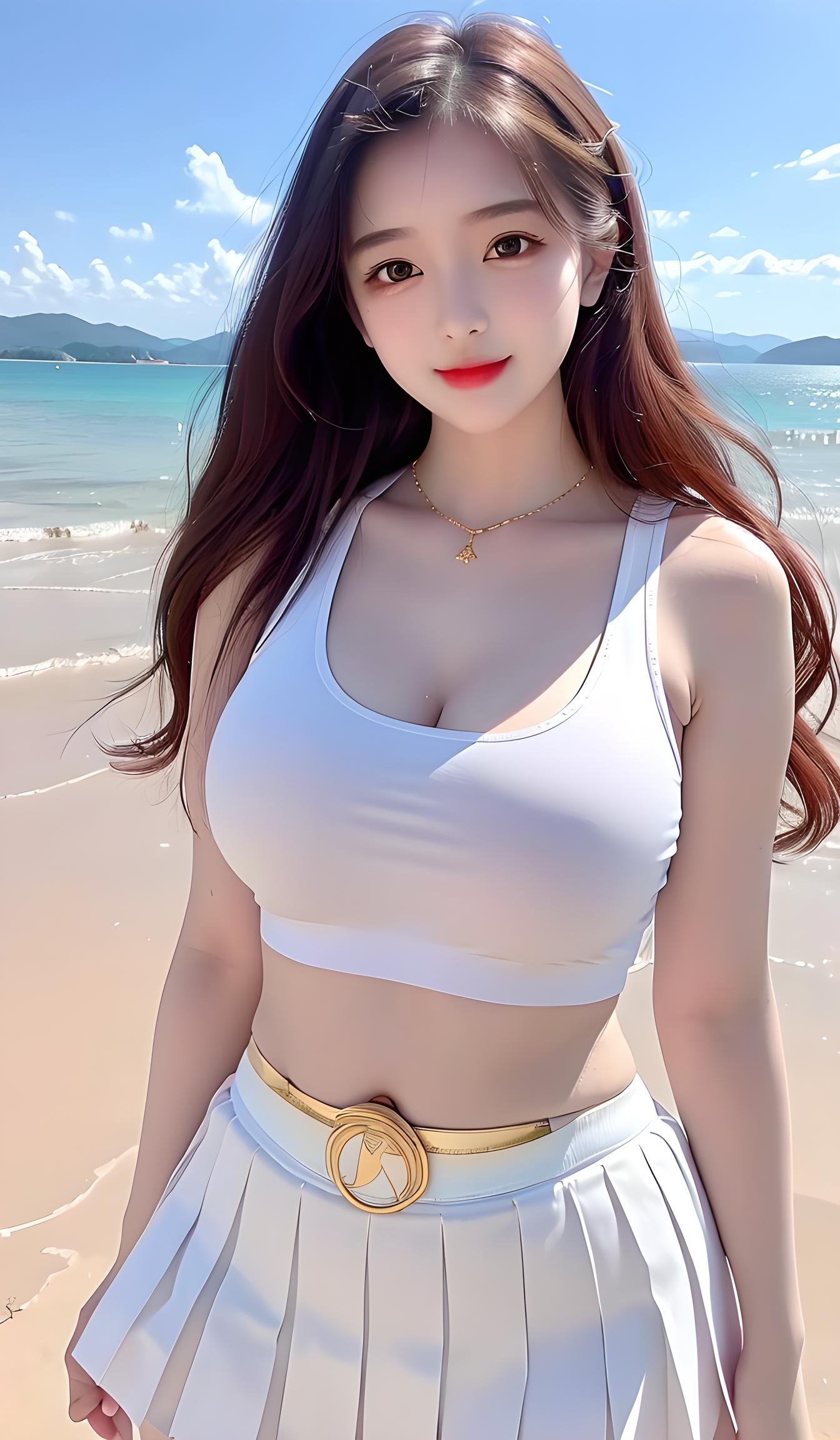 海边美女