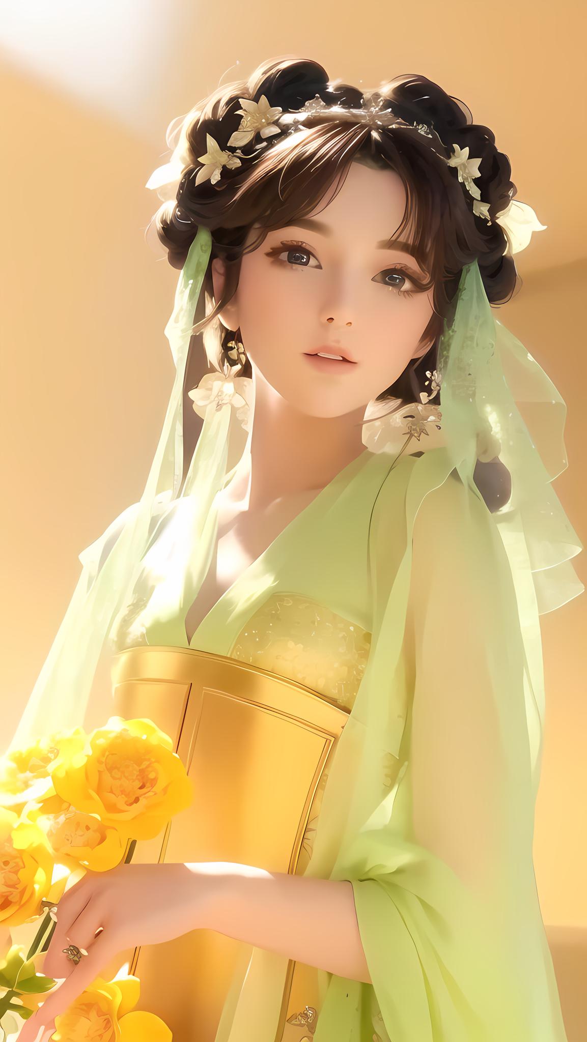 花与少女