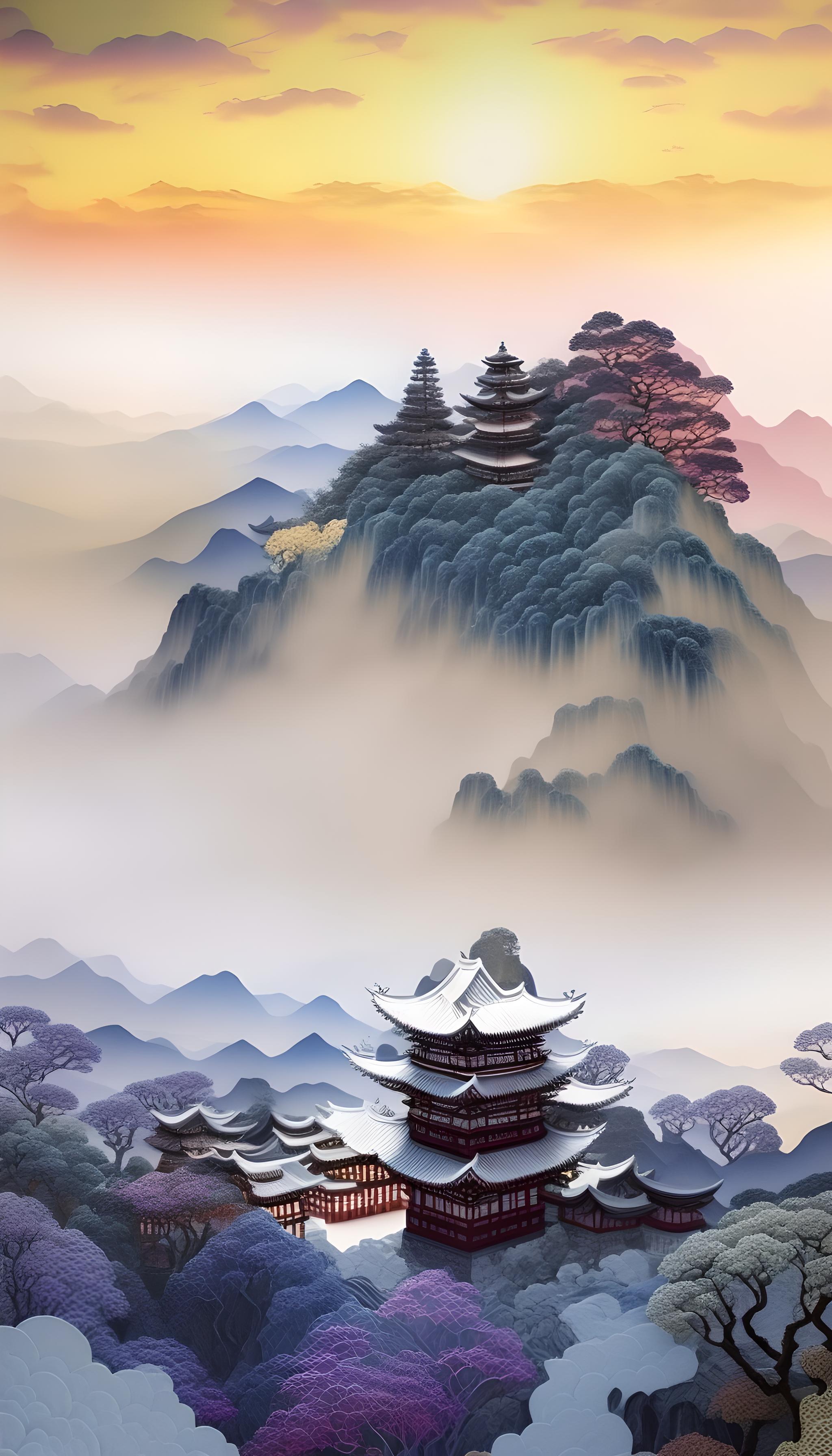 老君山雪景