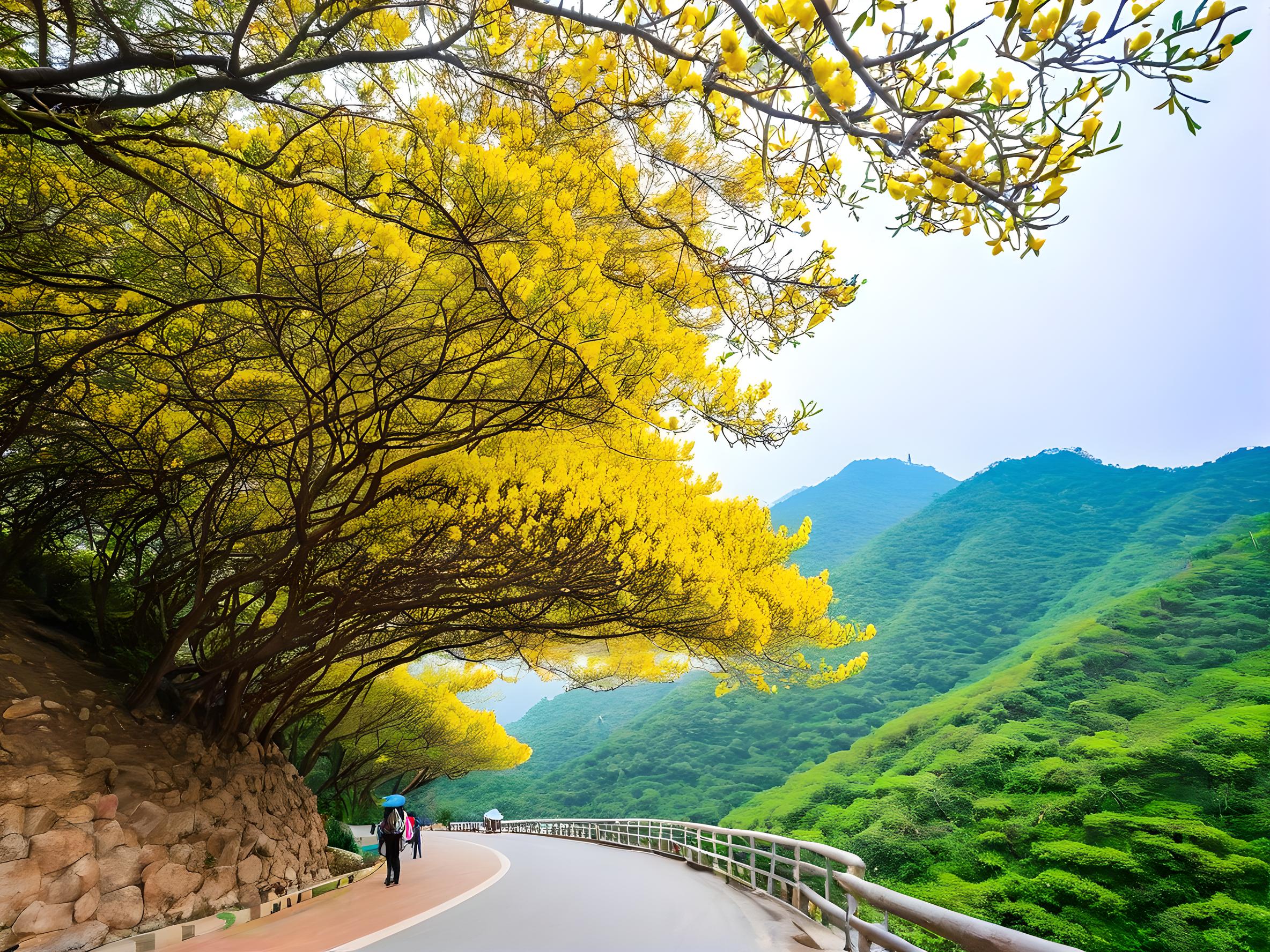 在金桂飘香的季节去旅游