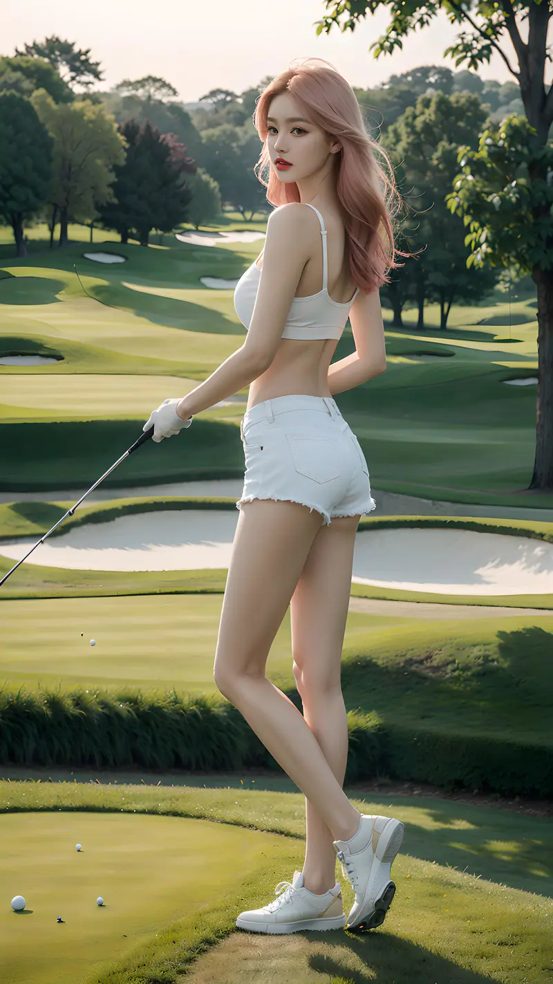 优雅的高尔夫女神