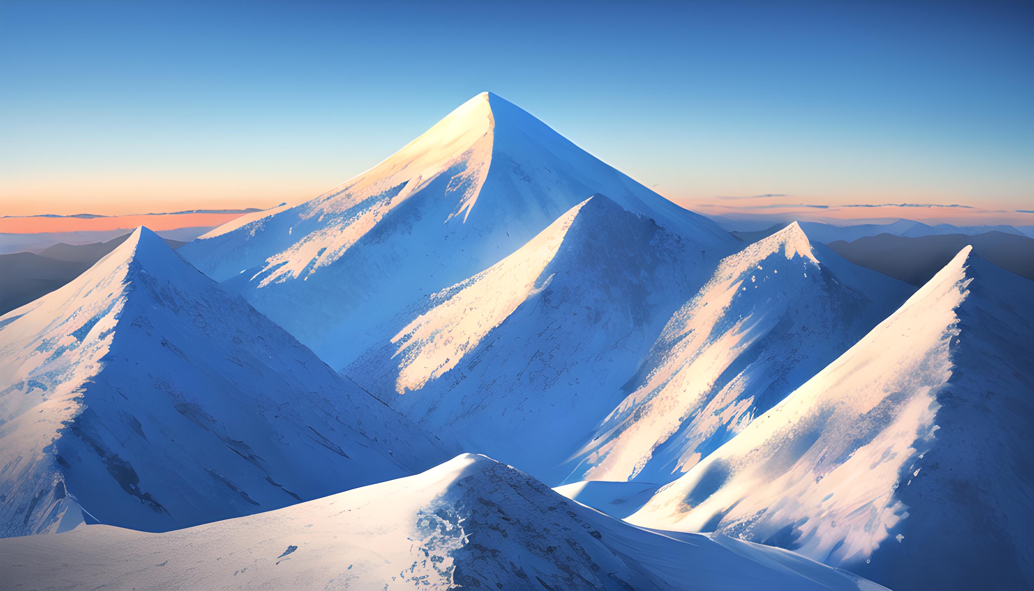 雪山！飞雪！