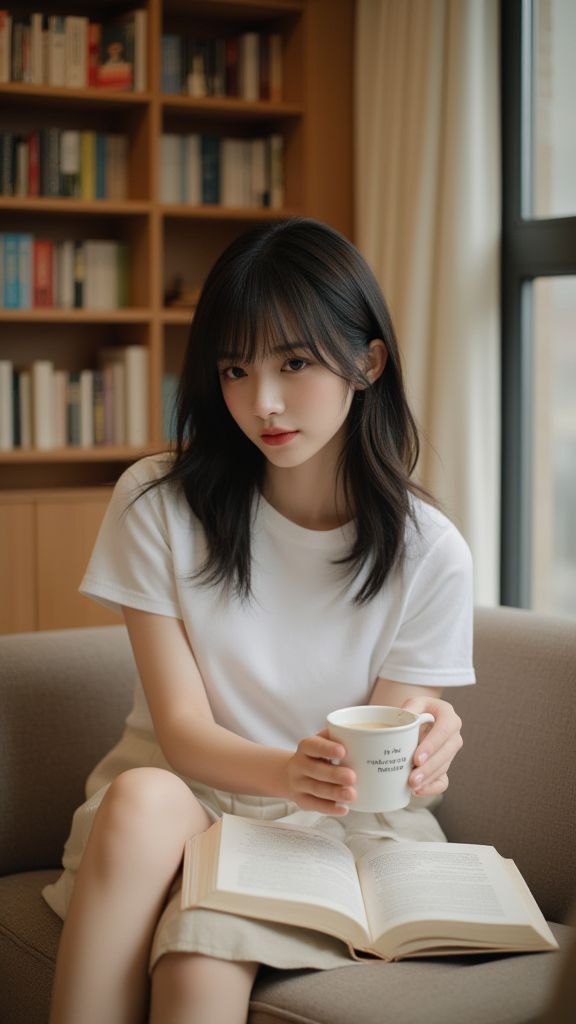 图书馆女孩