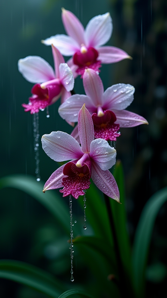 鬼兰与雨滴