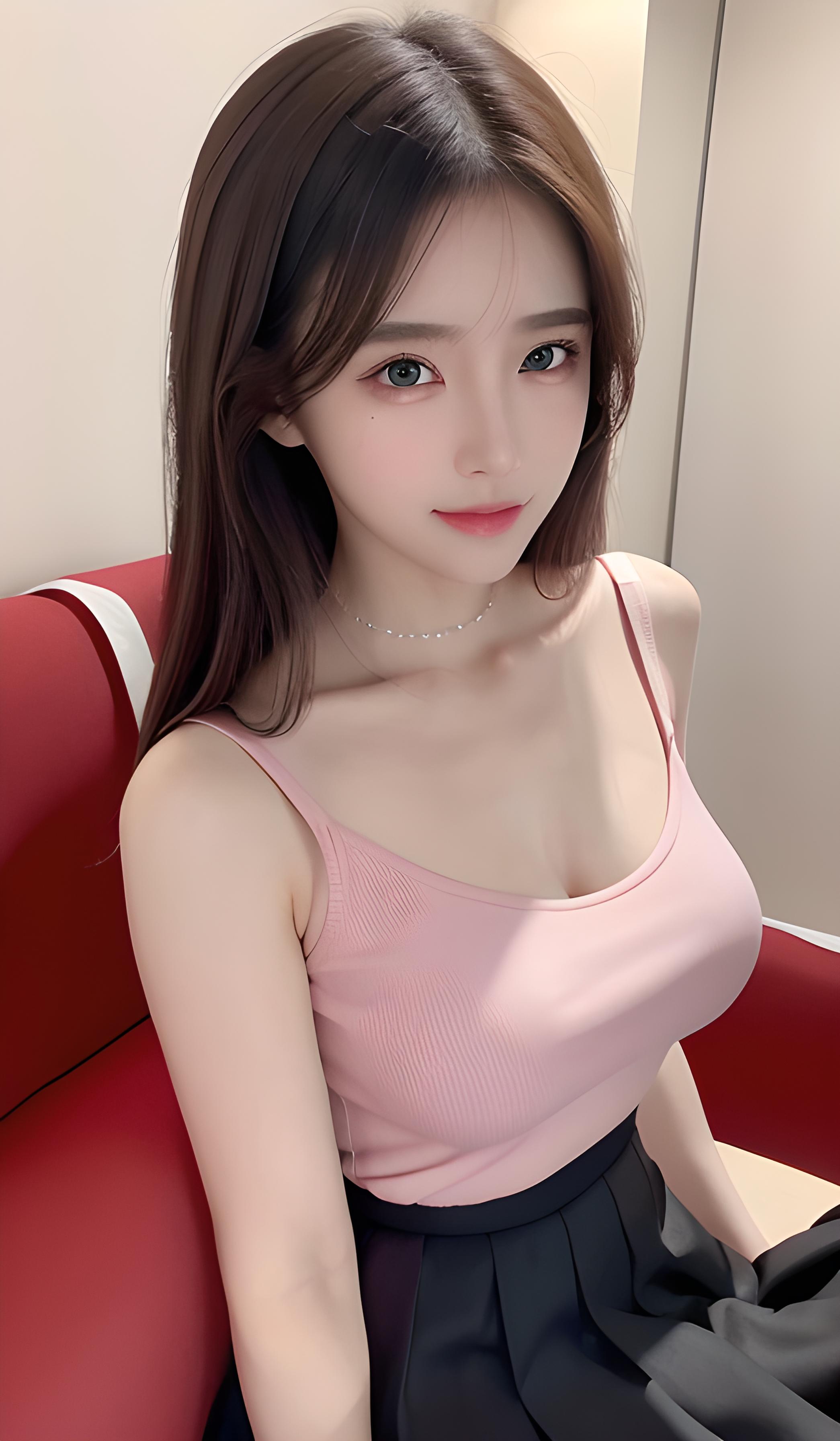 粉红色美少女