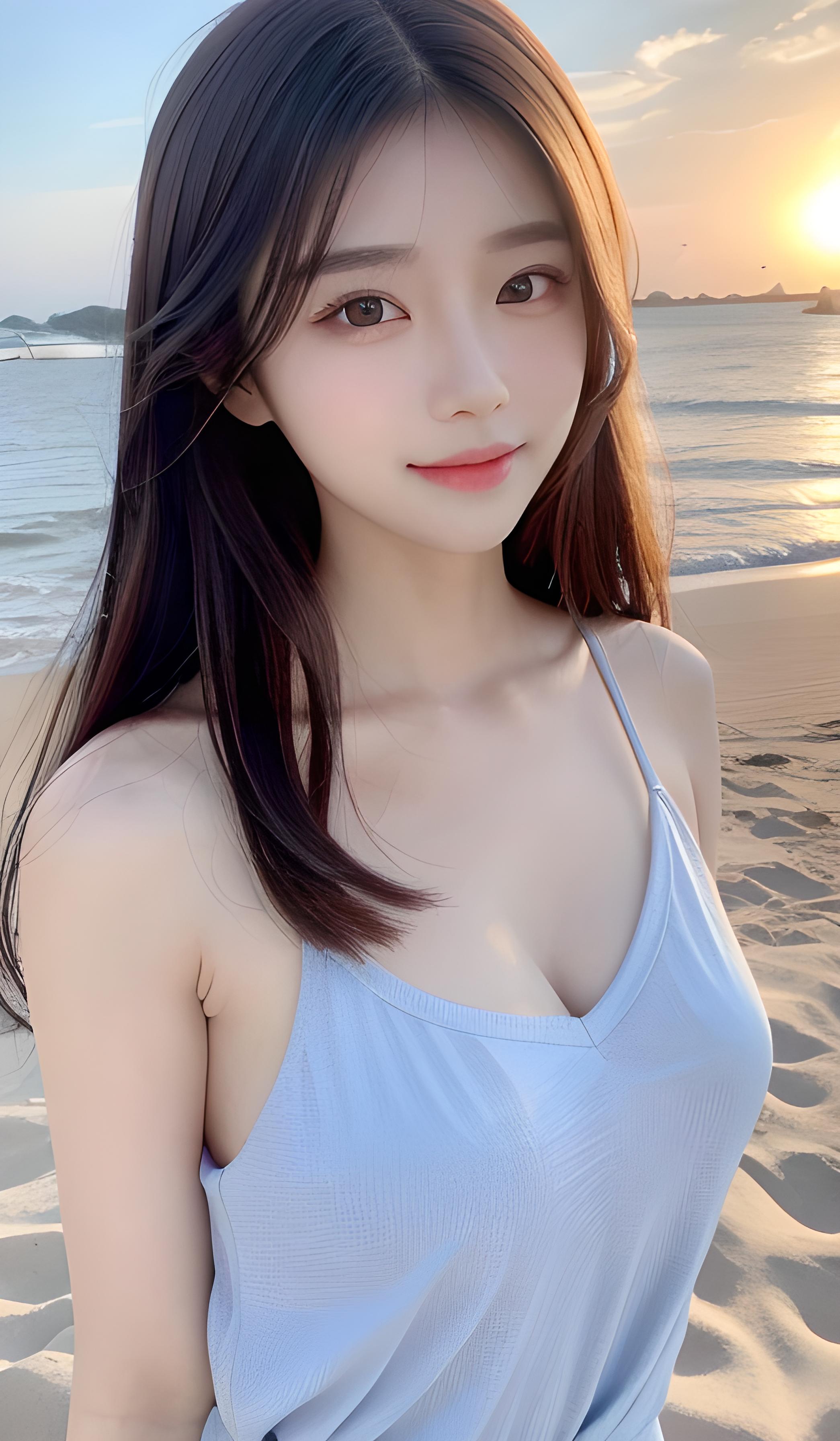 海边美女