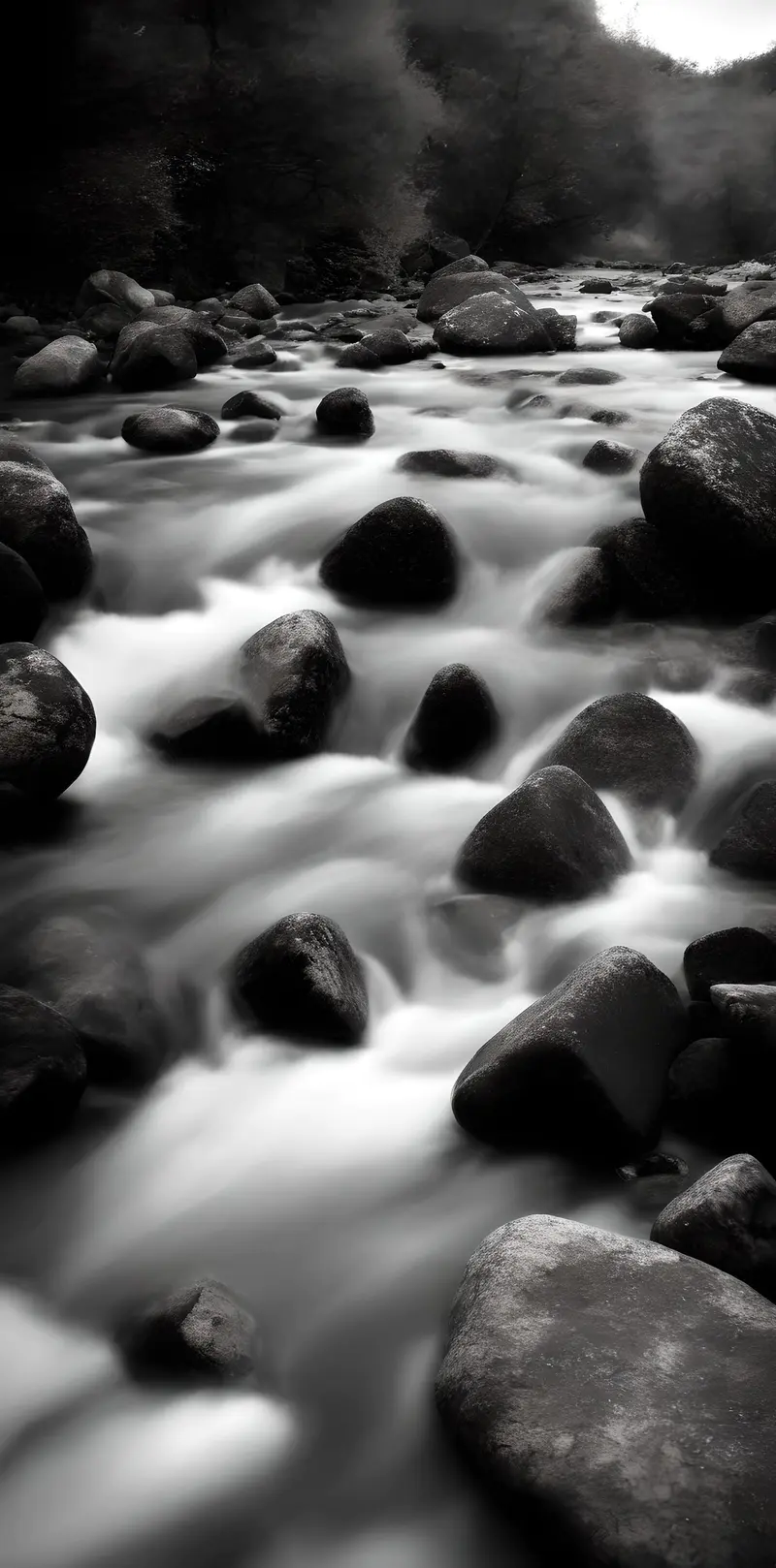 黑白：流水穿石