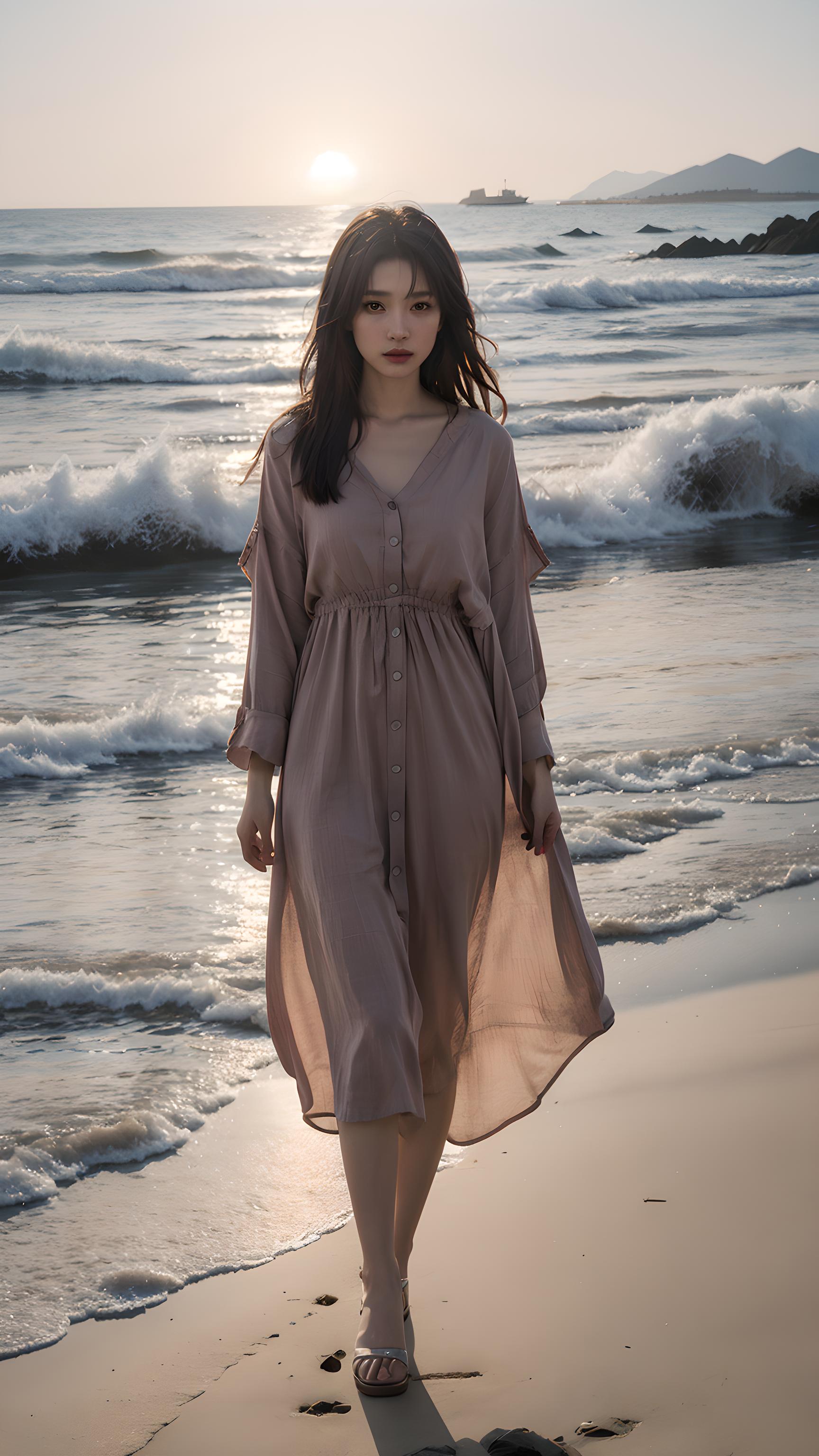 海边美女