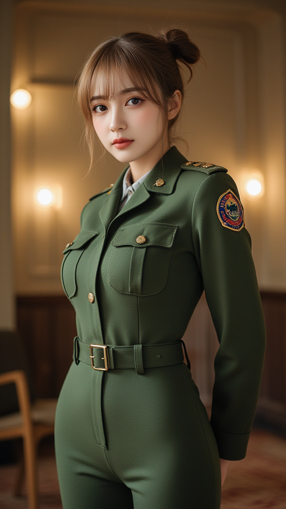 丸子头女孩