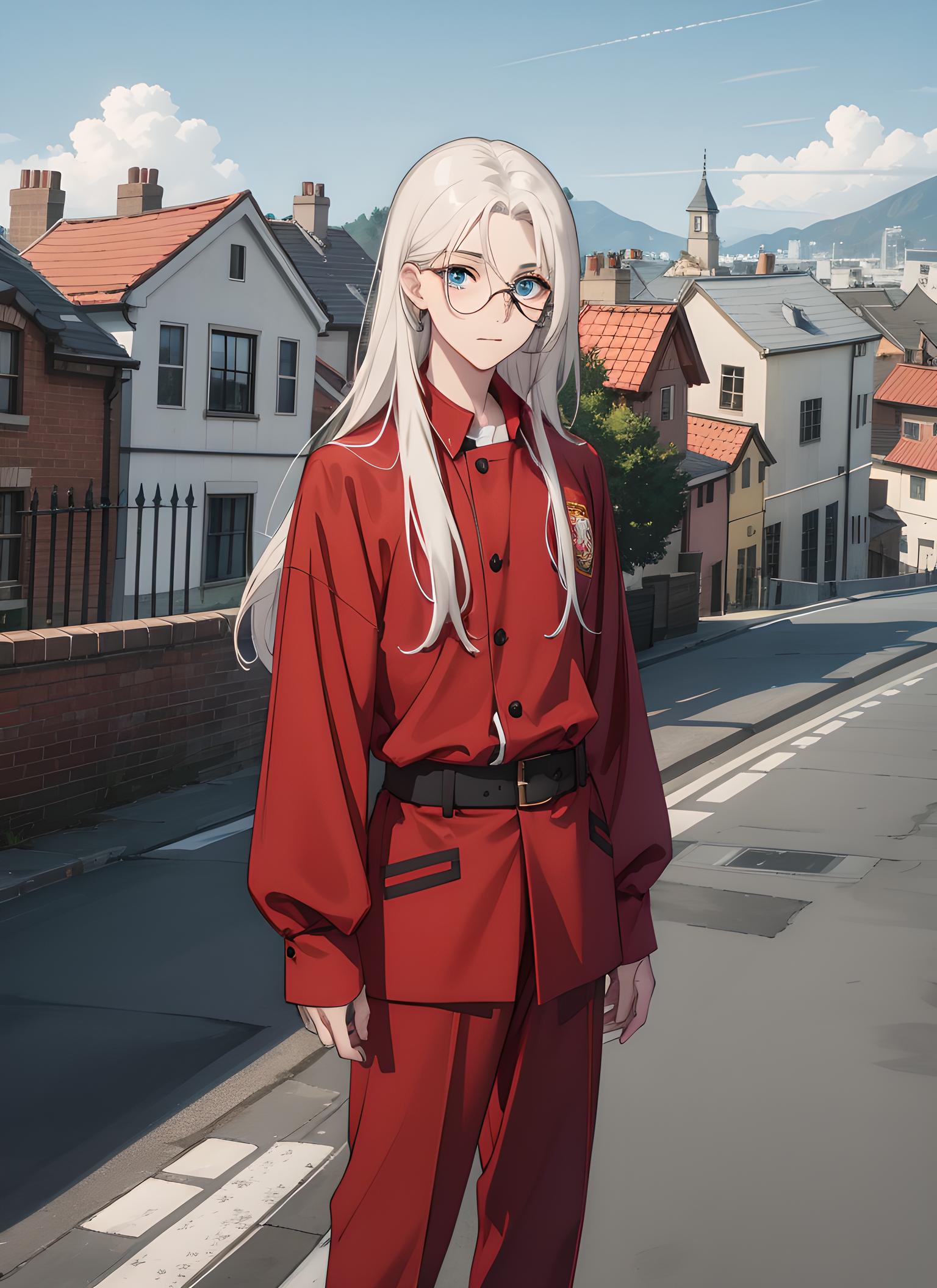 白发美少年