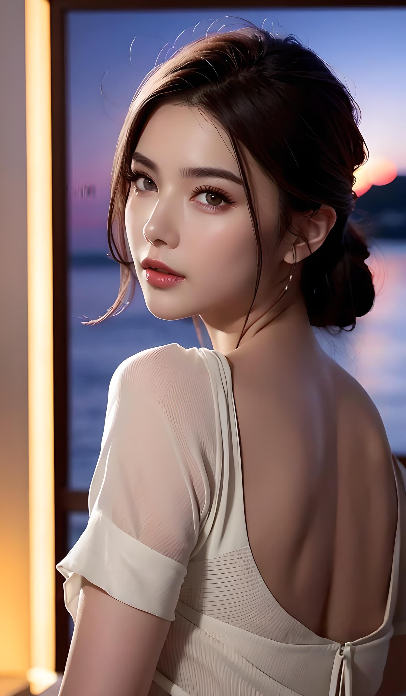 美女回眸