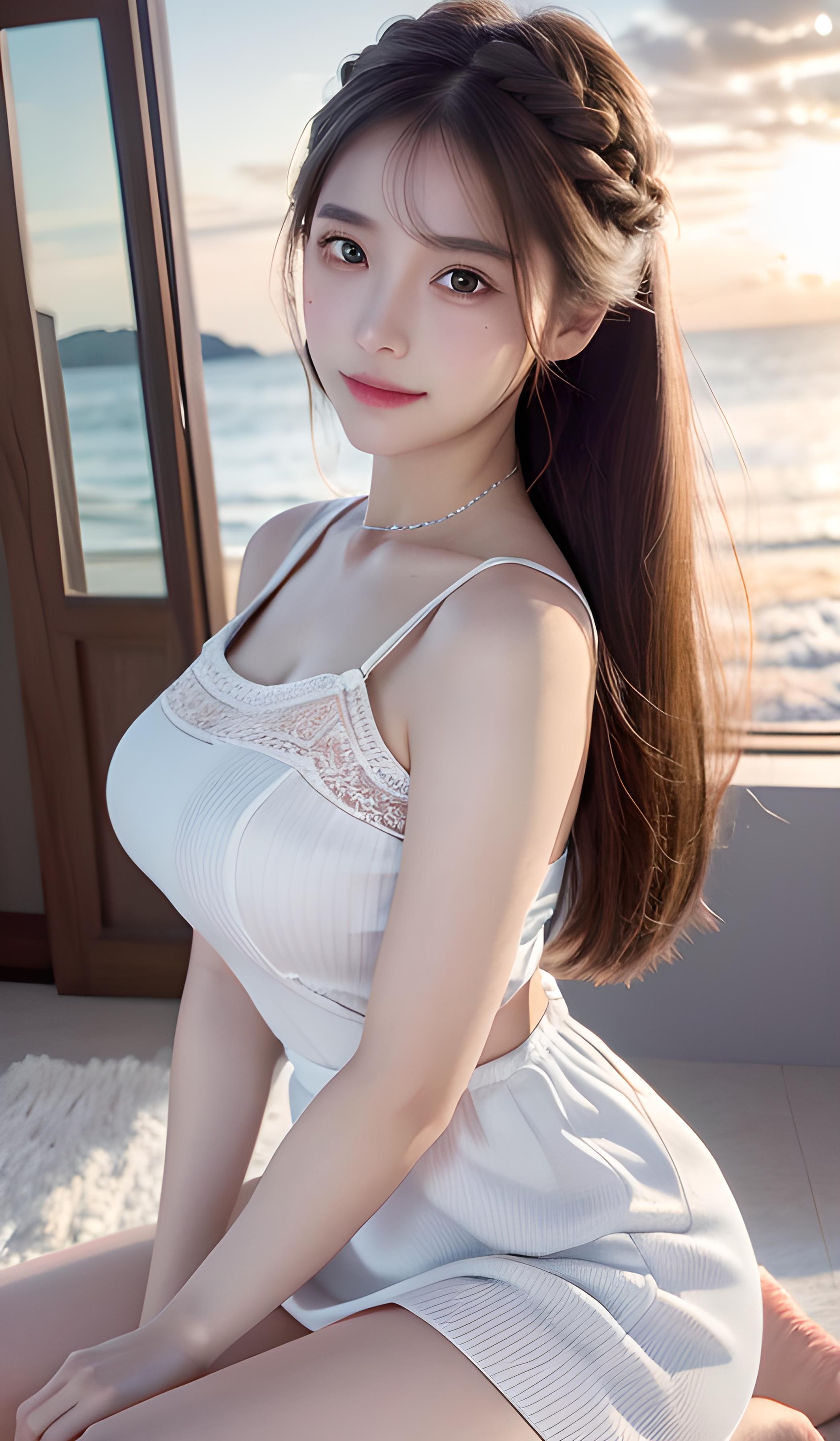 背朝大海