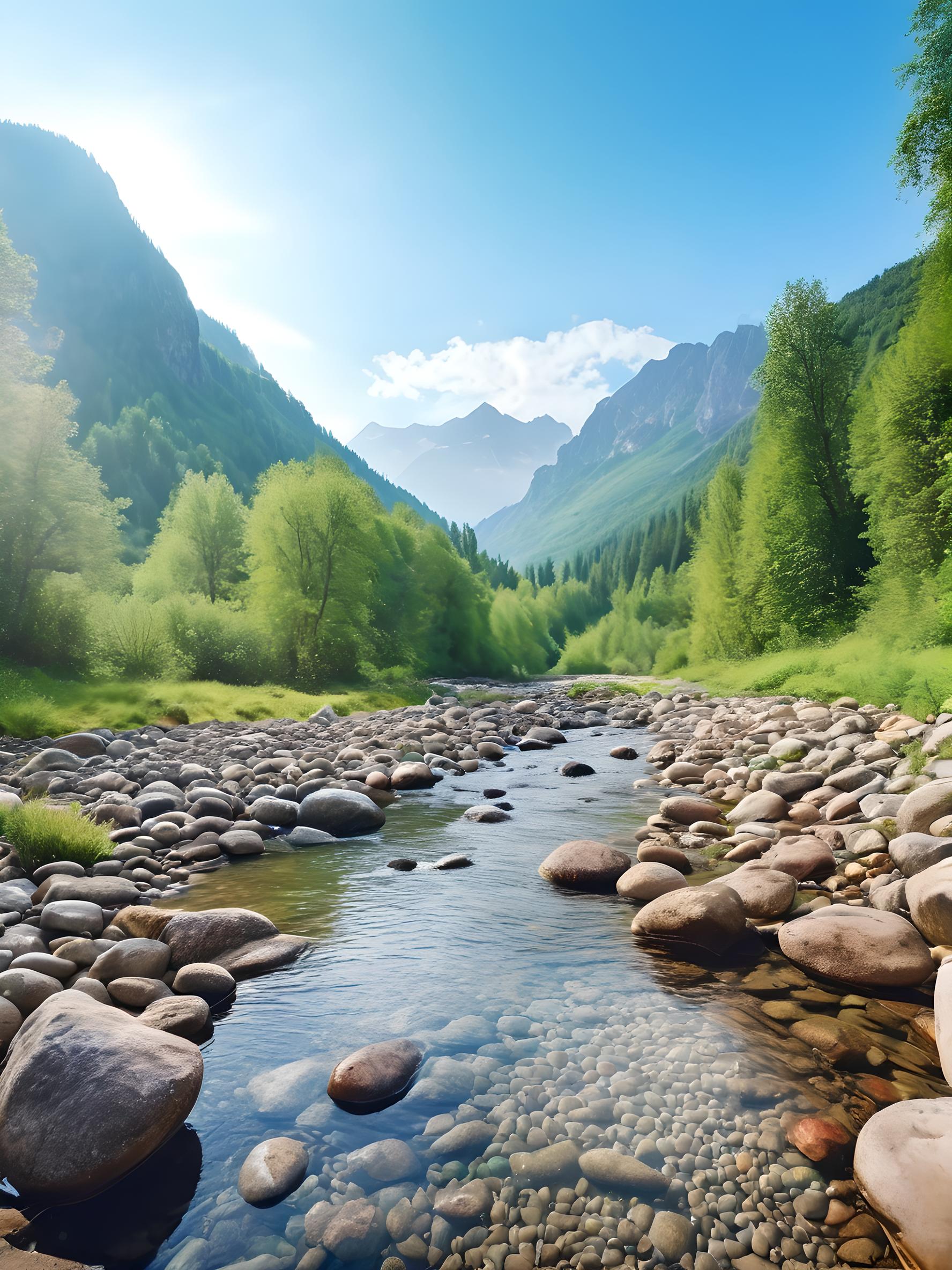 治愈风景|山间小溪