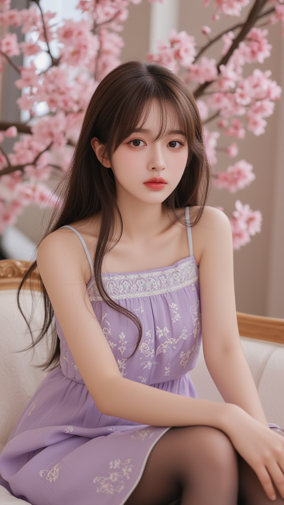 吊带裙子女孩