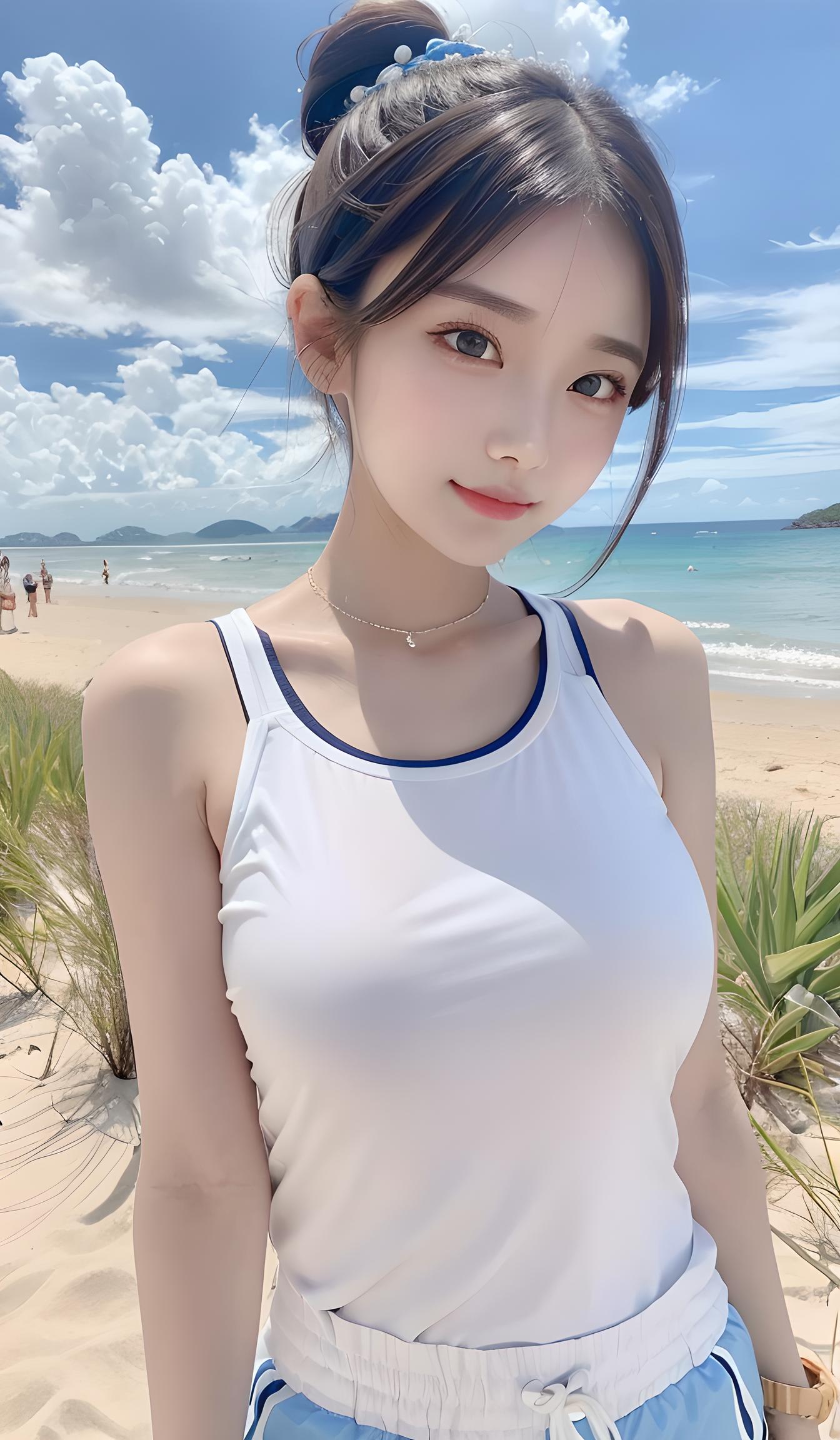 海边美女