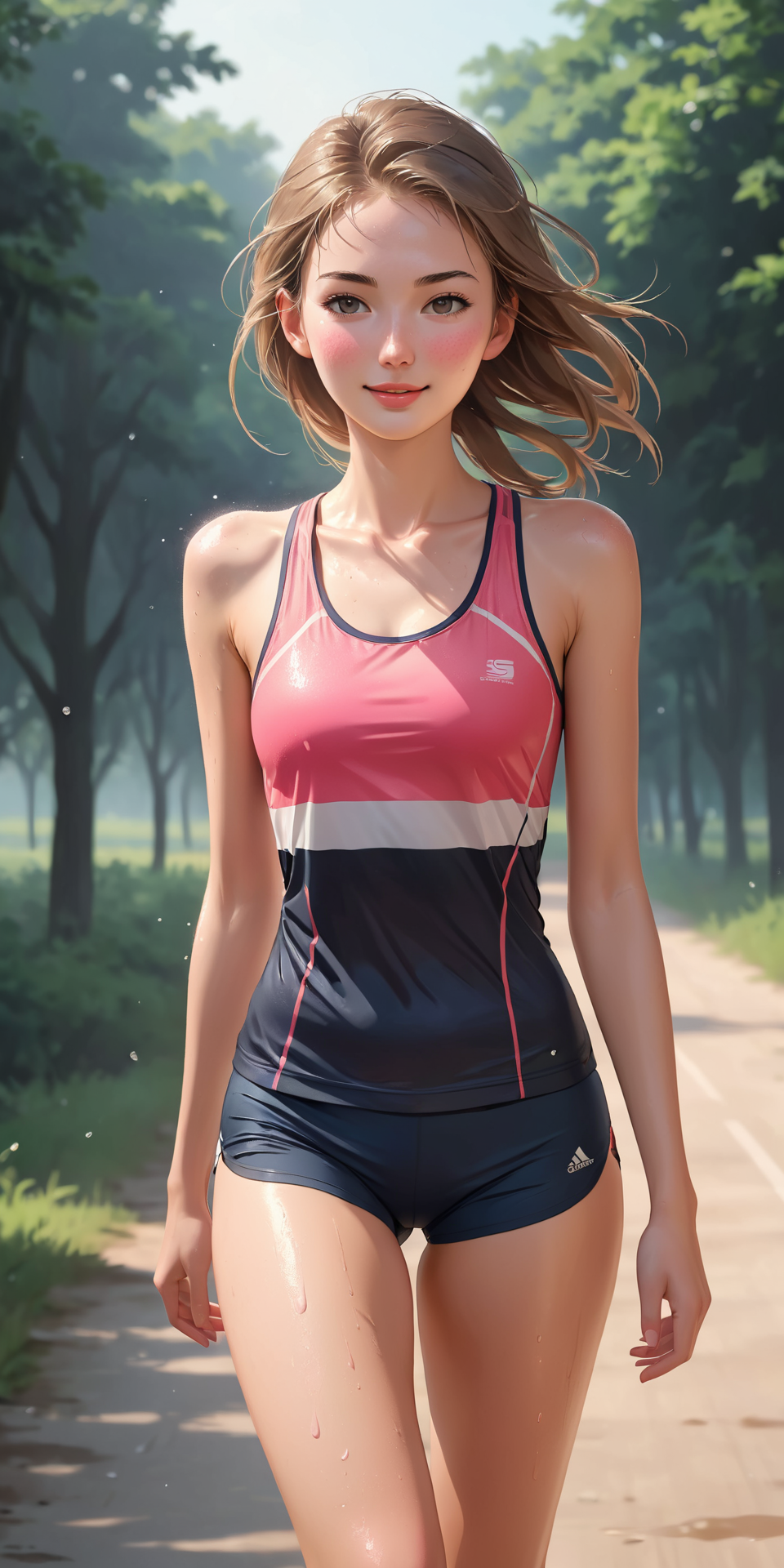 跑步的姑娘