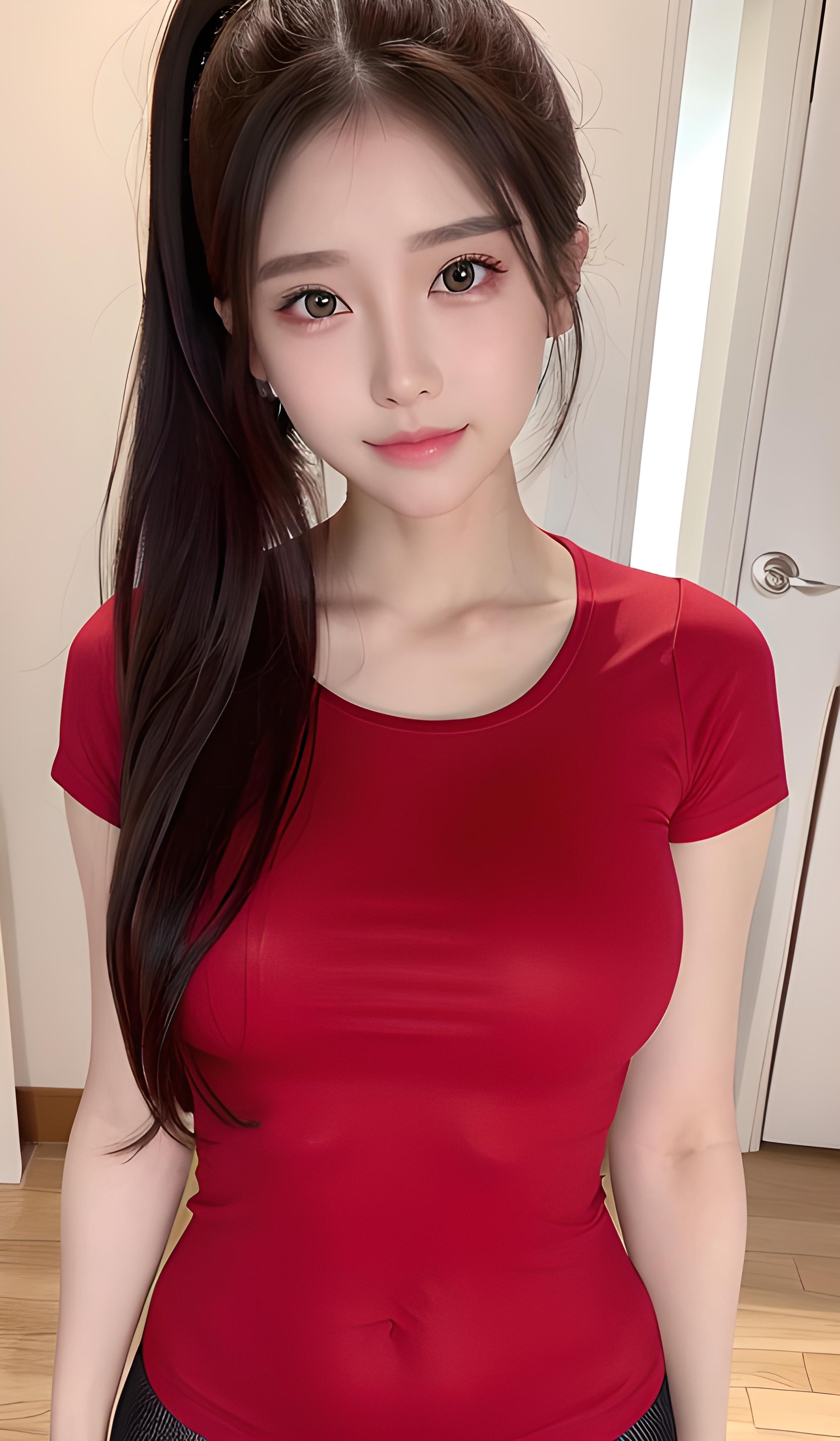 红衣美女